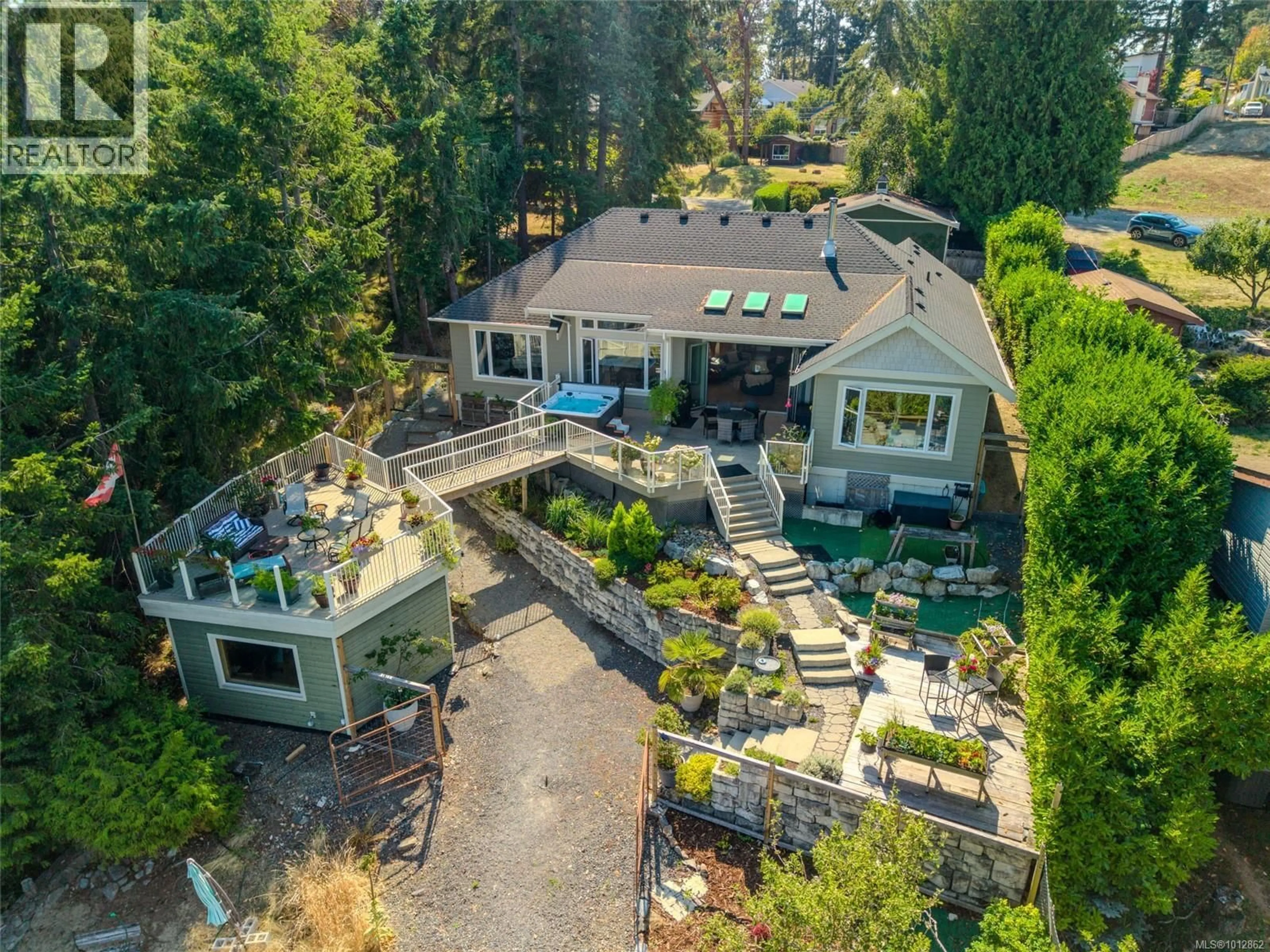 A pic from outside/outdoor area/front of a property/back of a property/a pic from drone, unknown for 1524 HAIDA WAY, Nanoose Bay British Columbia V9P9B5