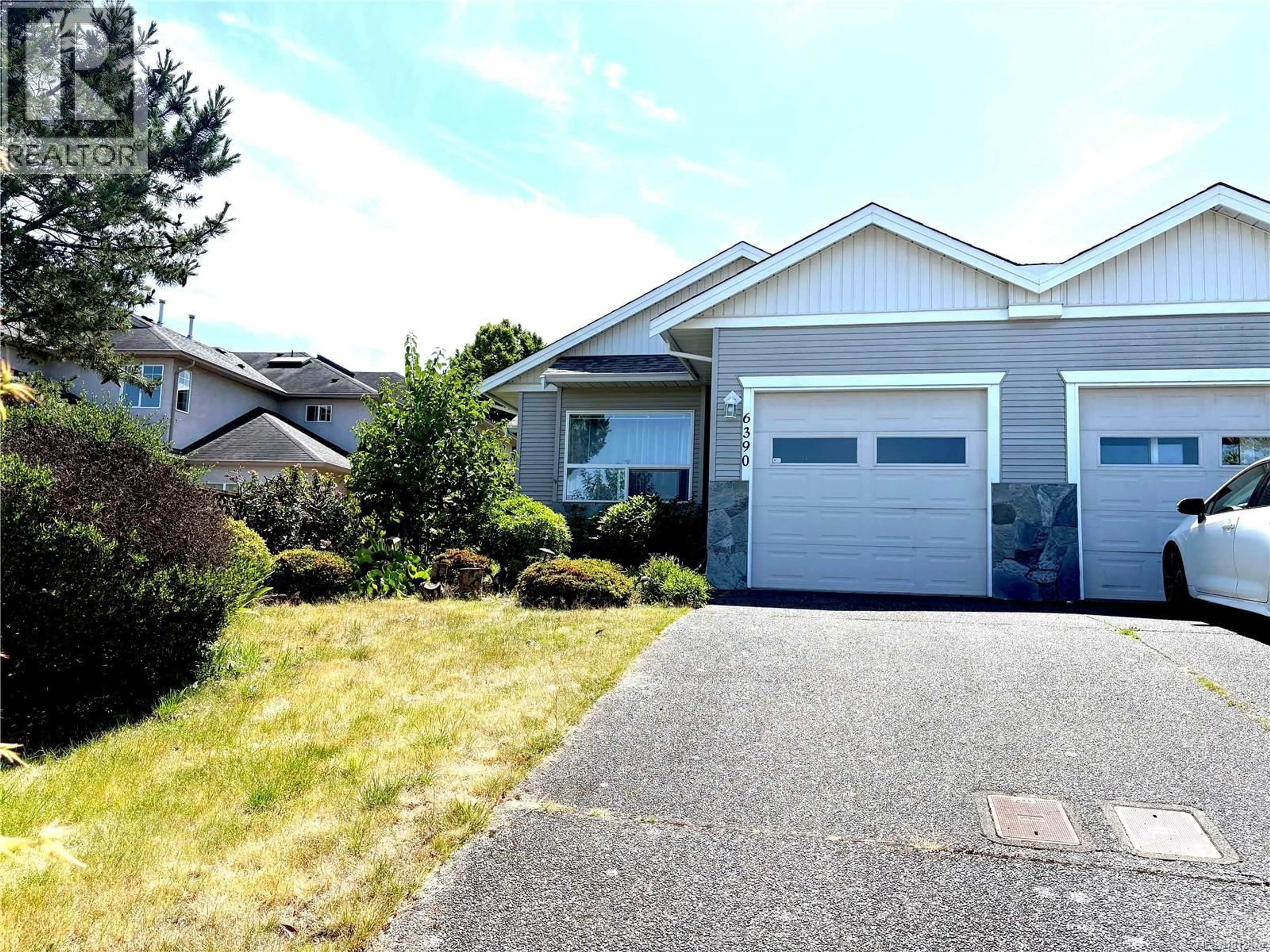 Home with vinyl exterior material, street for 6390 LASALLE ROAD, Nanaimo British Columbia V9V1N6