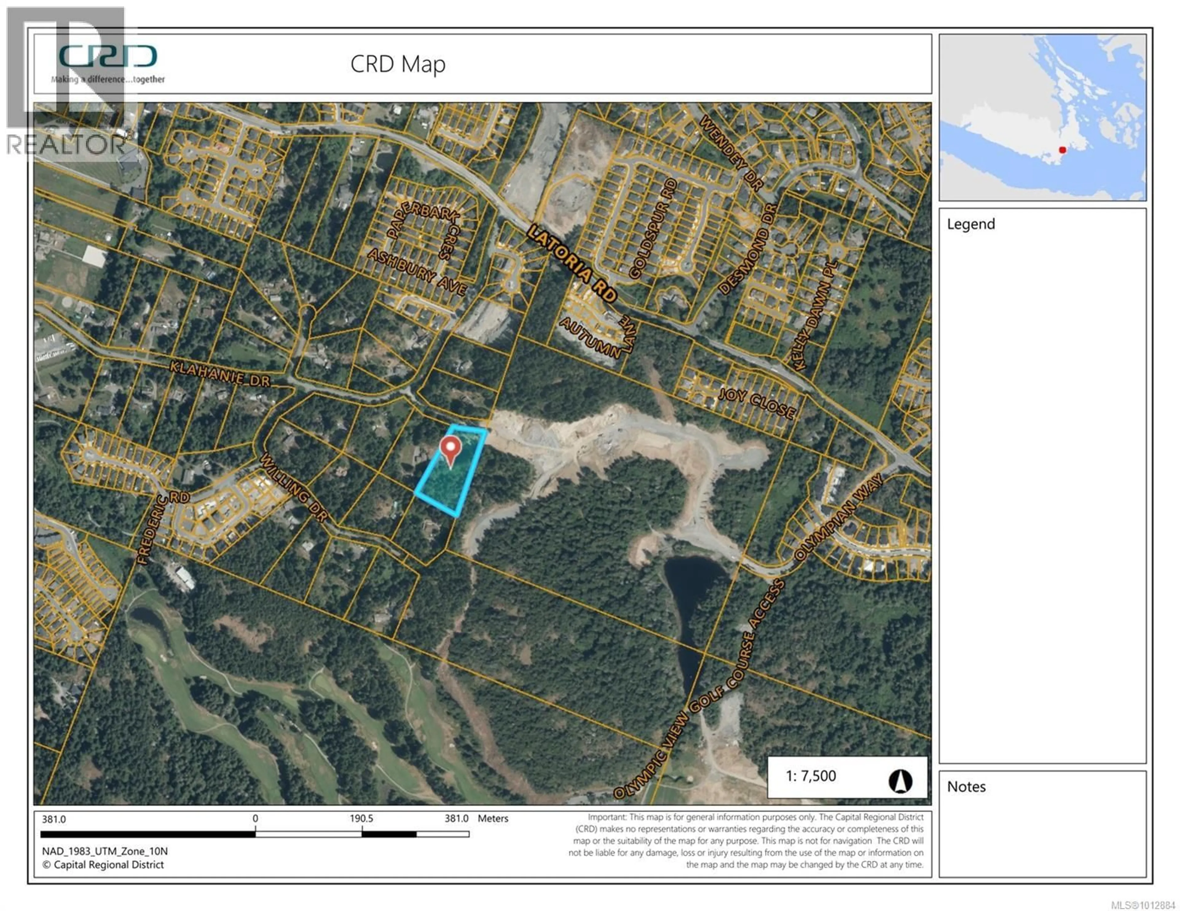 Picture of a map for 791 GWENDOLYNN DRIVE, Langford British Columbia V9C3X2
