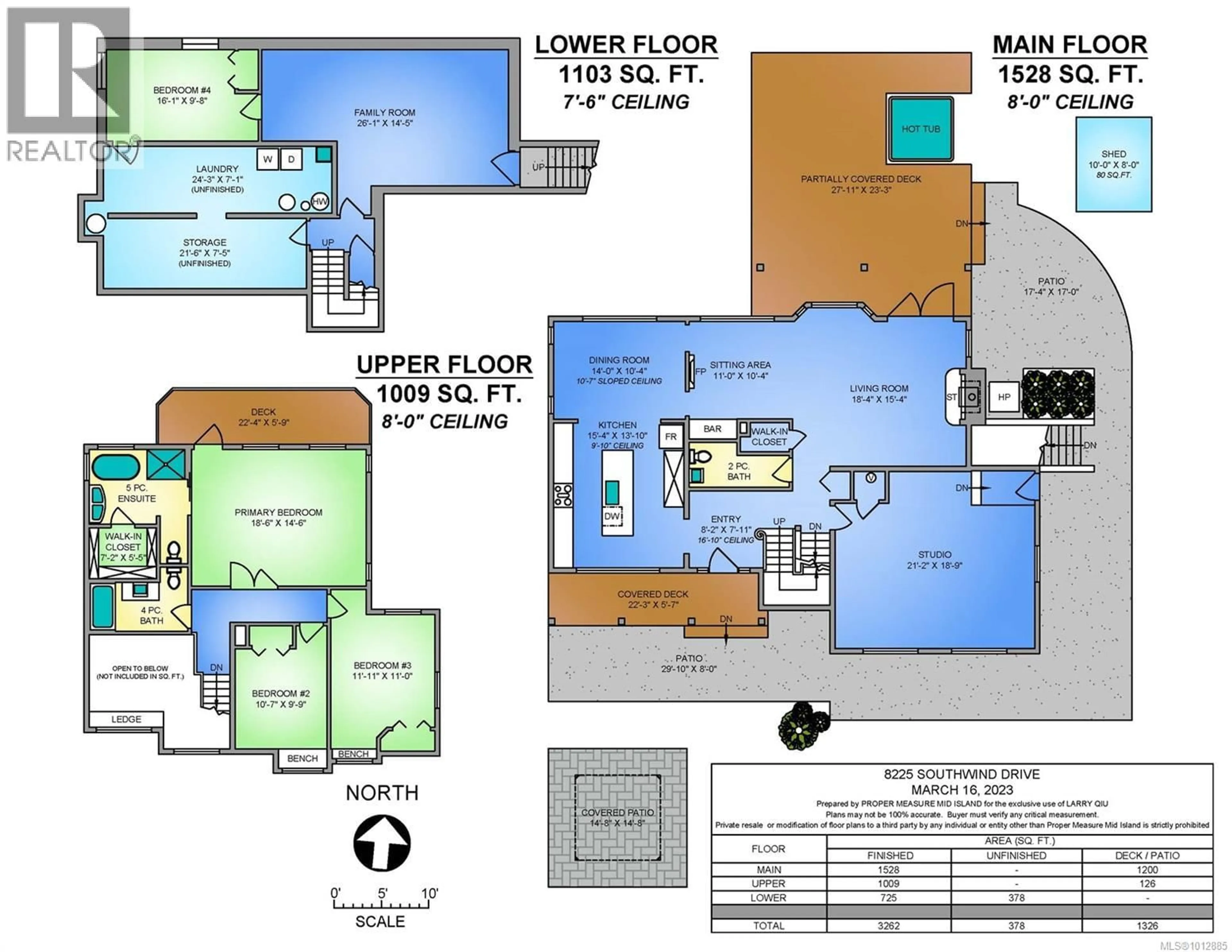 Floor plan for 8225 SOUTHWIND DRIVE, Lantzville British Columbia V0R2H0