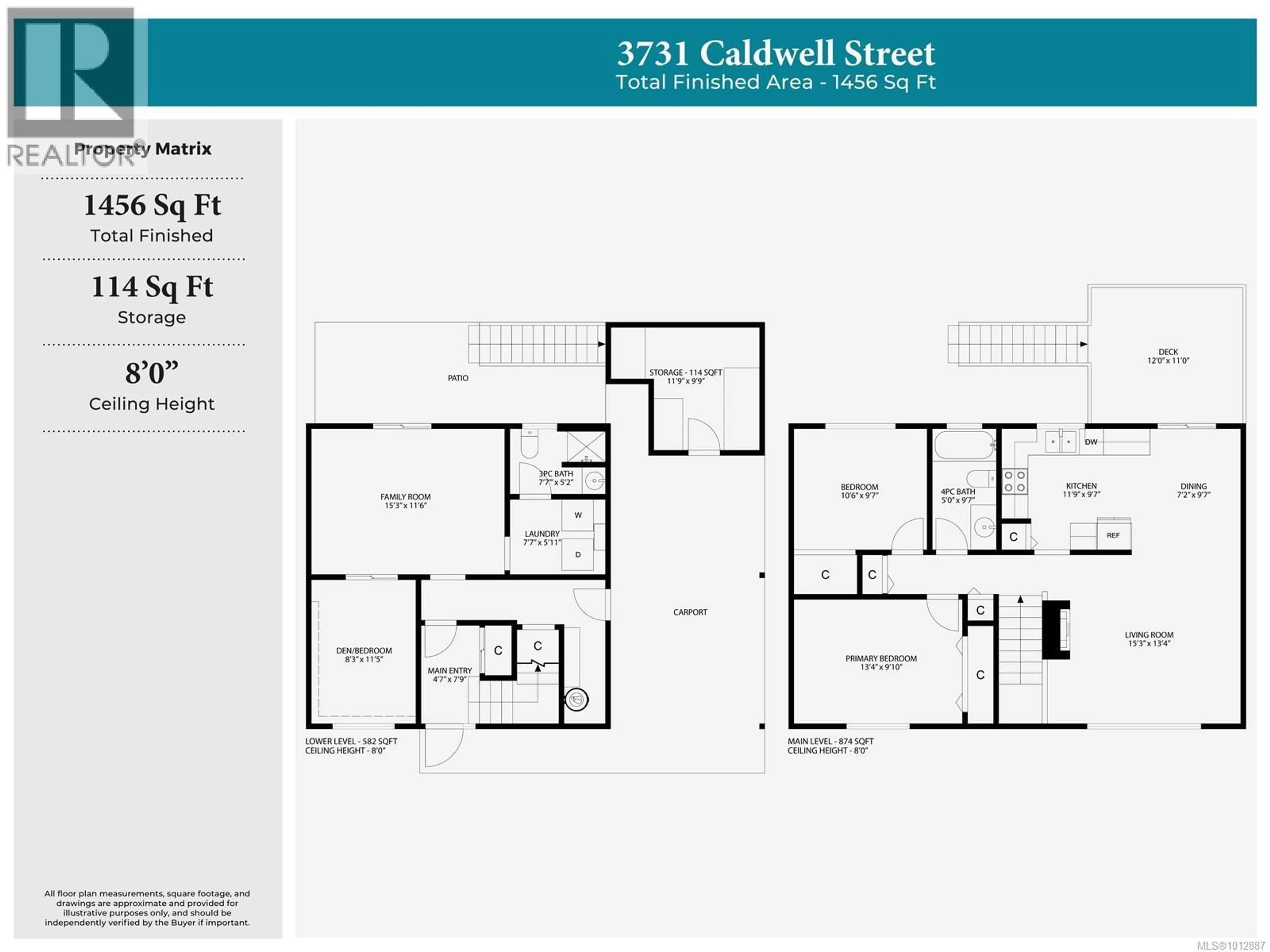 Floor plan for 3731 CALDWELL STREET, Nanaimo British Columbia V9T3X5