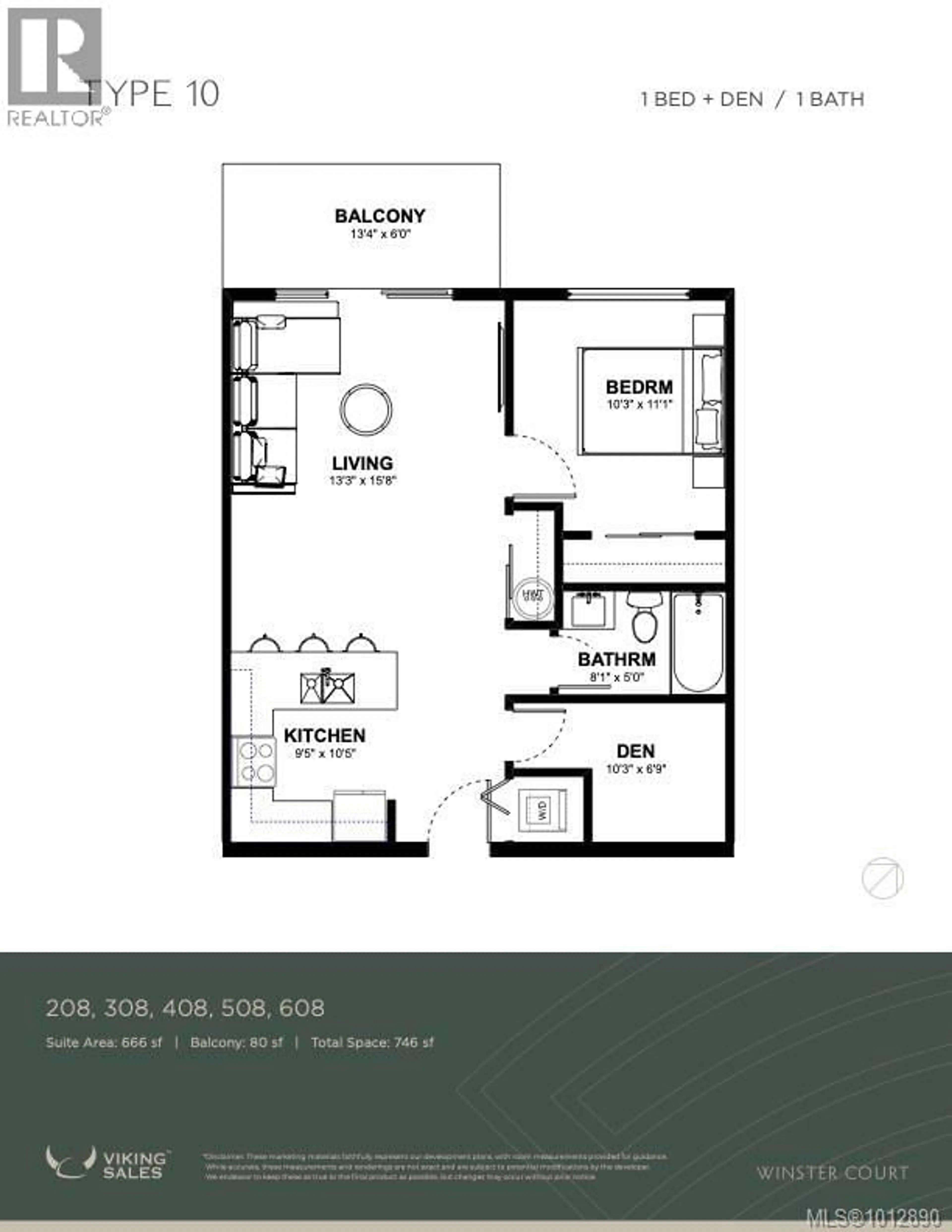 Floor plan for 308 - 2770 WINSTER ROAD, Langford British Columbia V9B7C7