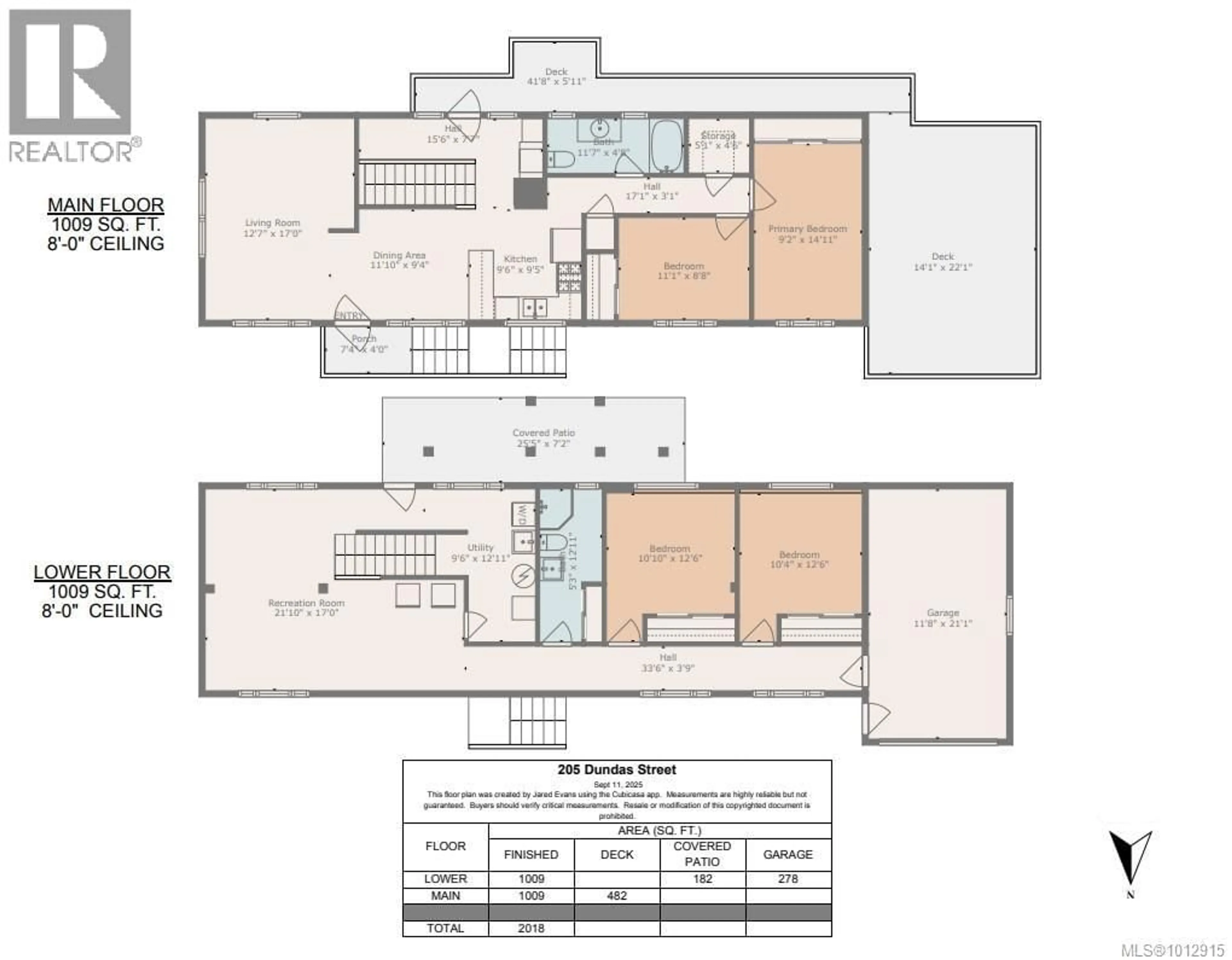 Floor plan for 205 DUNDAS STREET, Nanaimo British Columbia V9R1L3
