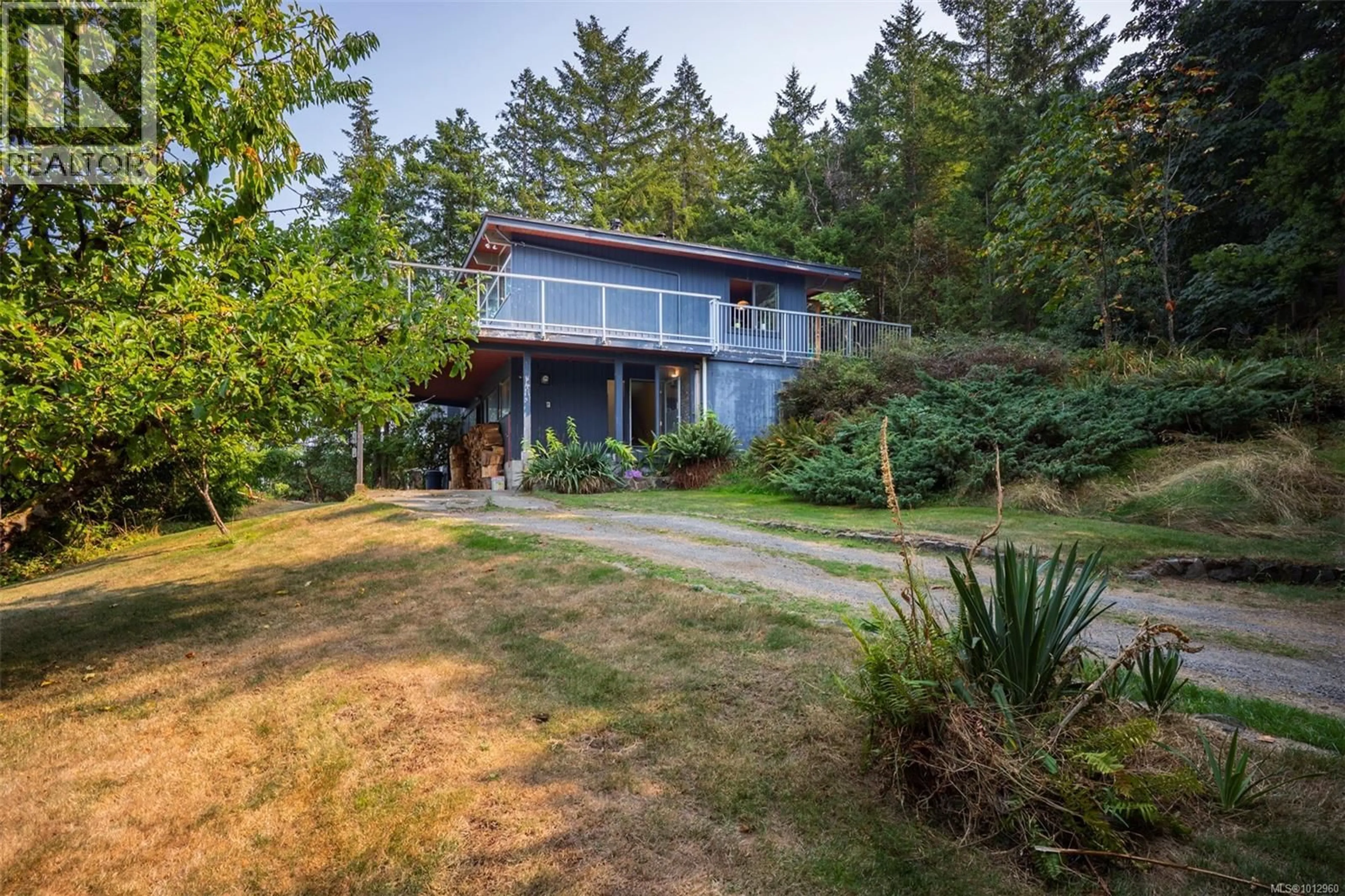 A pic from outside/outdoor area/front of a property/back of a property/a pic from drone, water/lake/river/ocean view for 5207 LOST LAKE ROAD, Nanaimo British Columbia V9T5E6