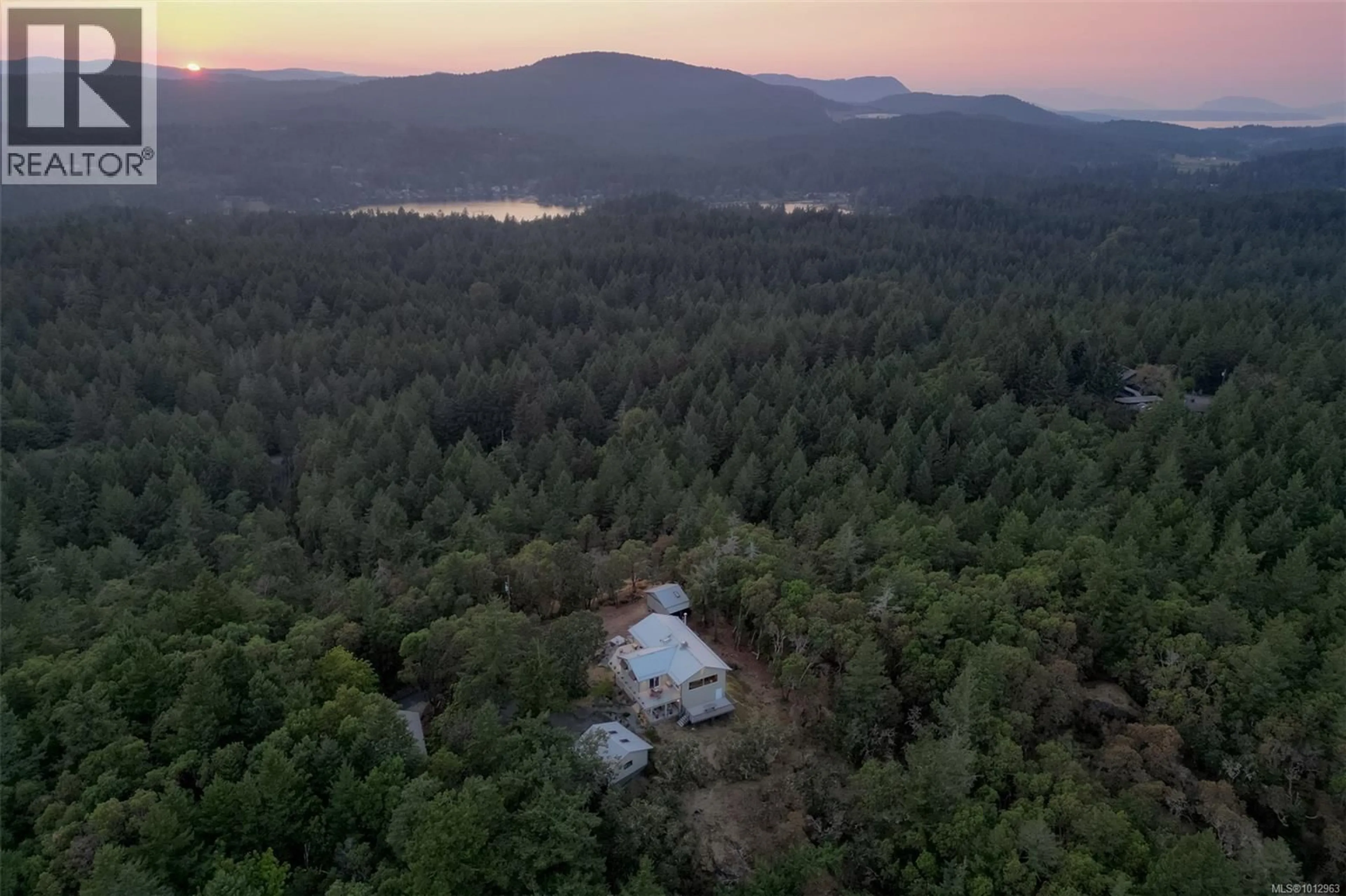 A pic from outside/outdoor area/front of a property/back of a property/a pic from drone, forest/trees view for 4801 EXCELSIOR ROAD, Saanich British Columbia V9E2E5