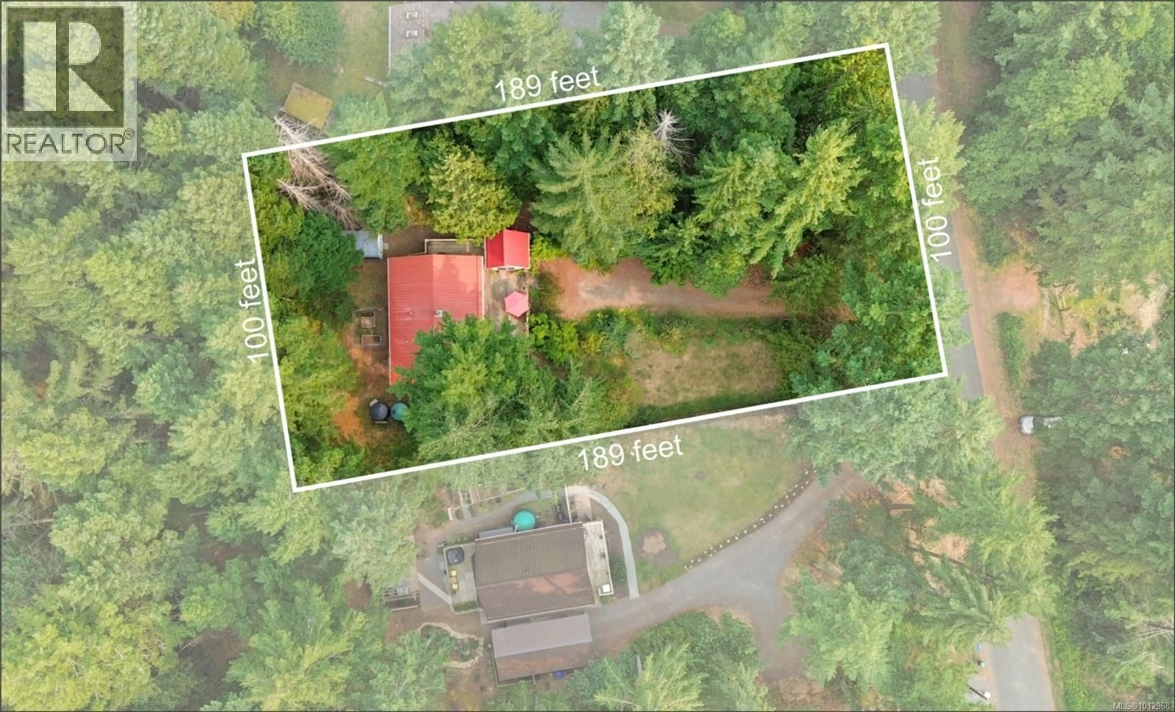 A pic from outside/outdoor area/front of a property/back of a property/a pic from drone, forest/trees view for 949 CARMEN CRESCENT, Gabriola Island British Columbia V0R1X2