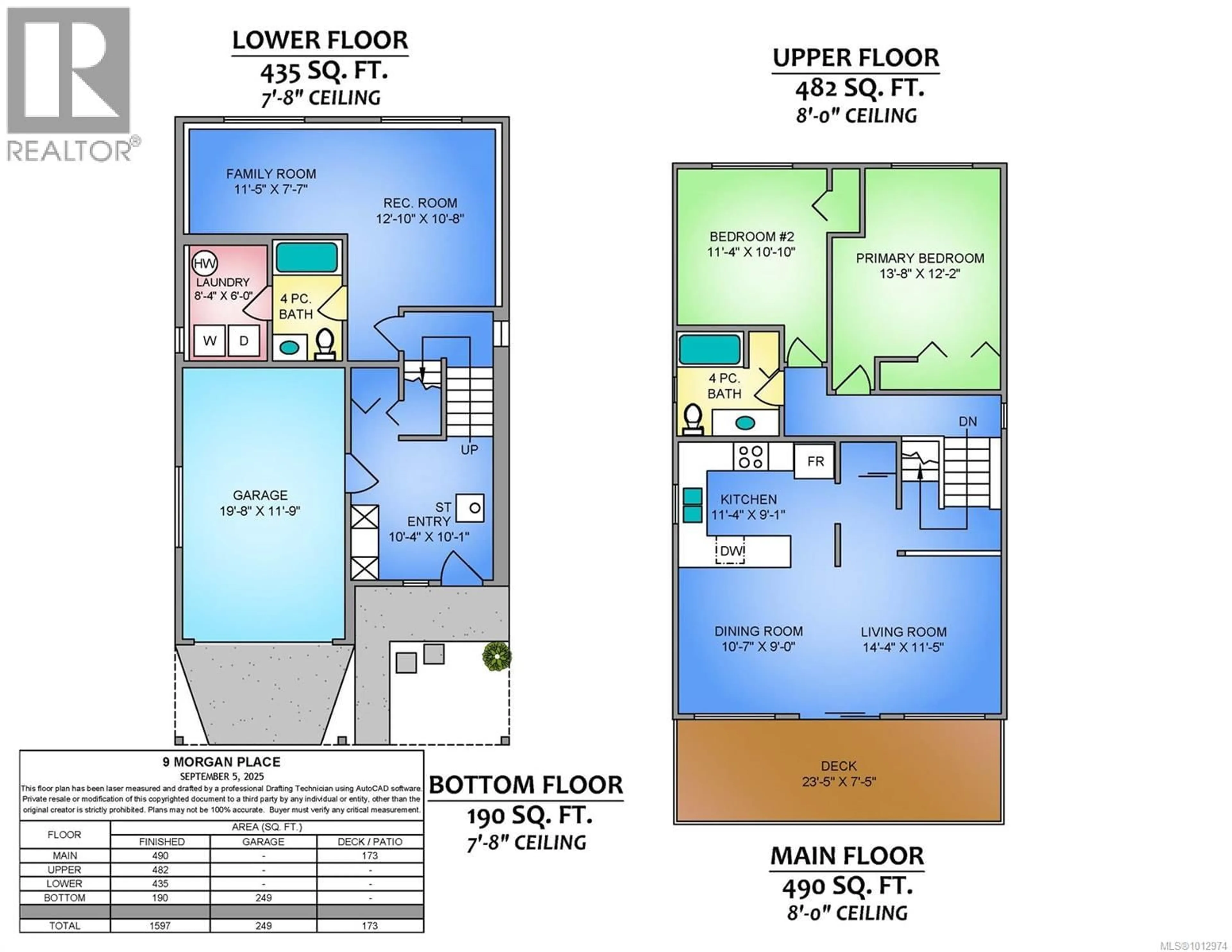 Floor plan for 9 MORGAN PLACE, Nanaimo British Columbia V9T5B8