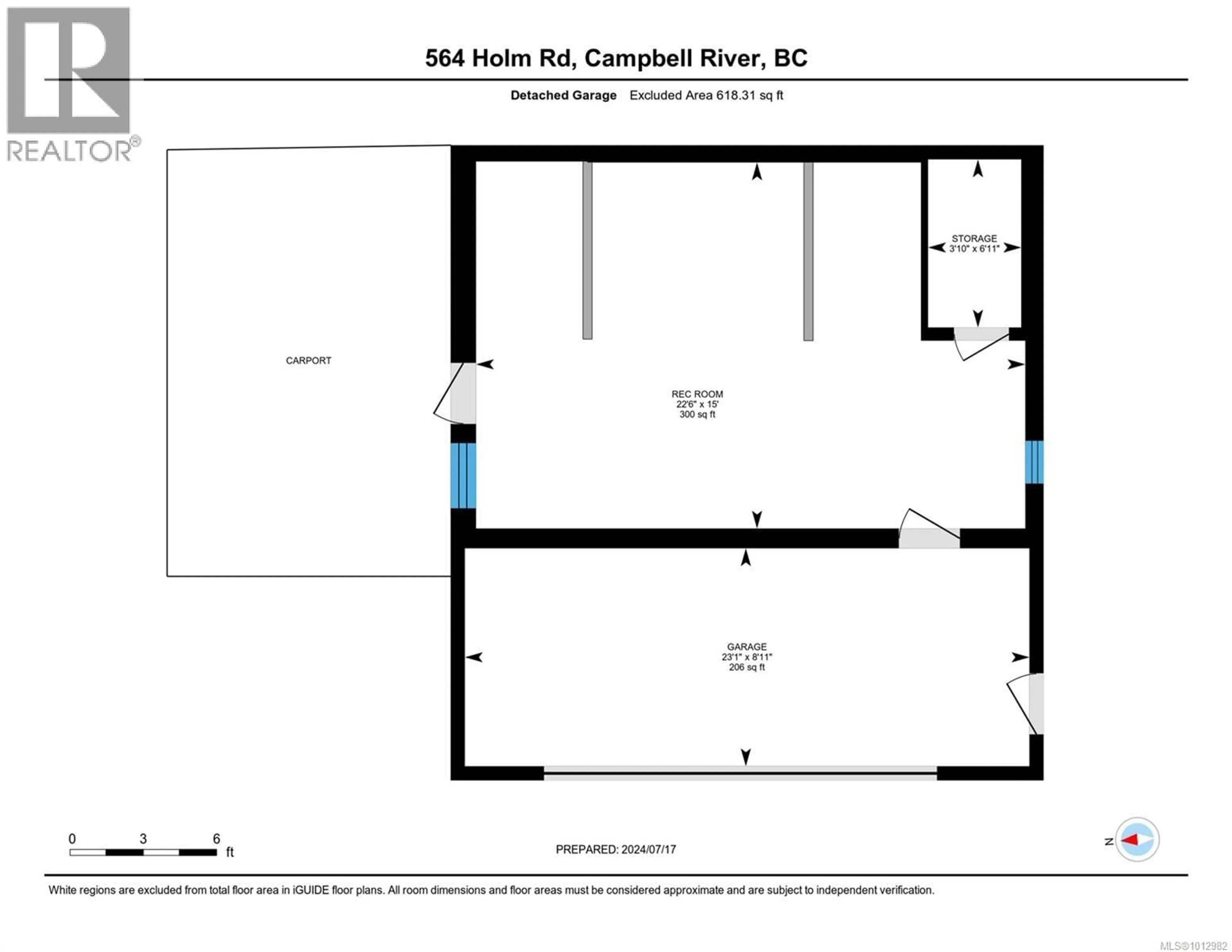 Floor plan for 564 HOLM ROAD, Campbell River British Columbia V9W1W4