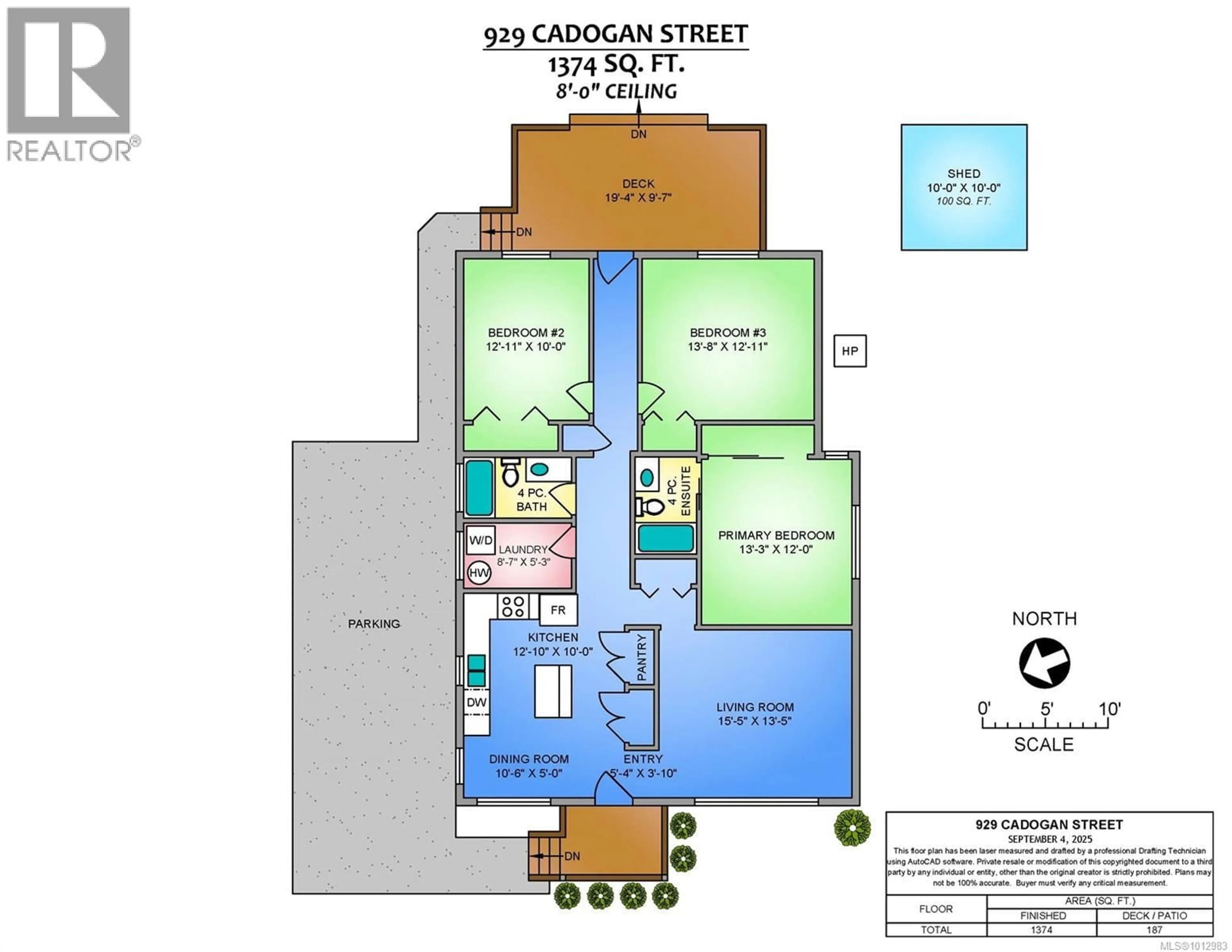 Floor plan for 929 CADOGAN STREET, Nanaimo British Columbia V9S1V3
