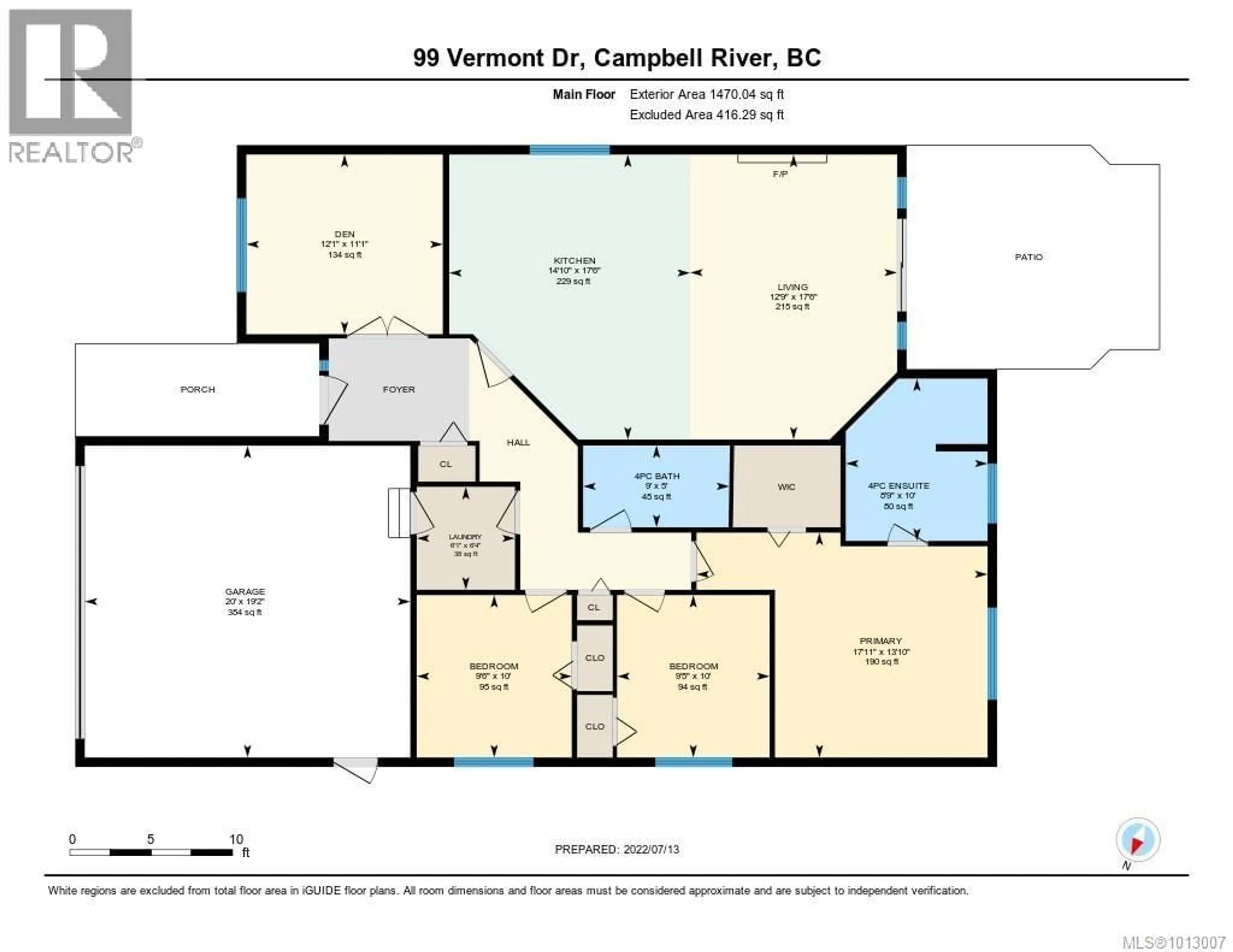 Floor plan for 99 VERMONT DRIVE, Campbell River British Columbia V9W7K3