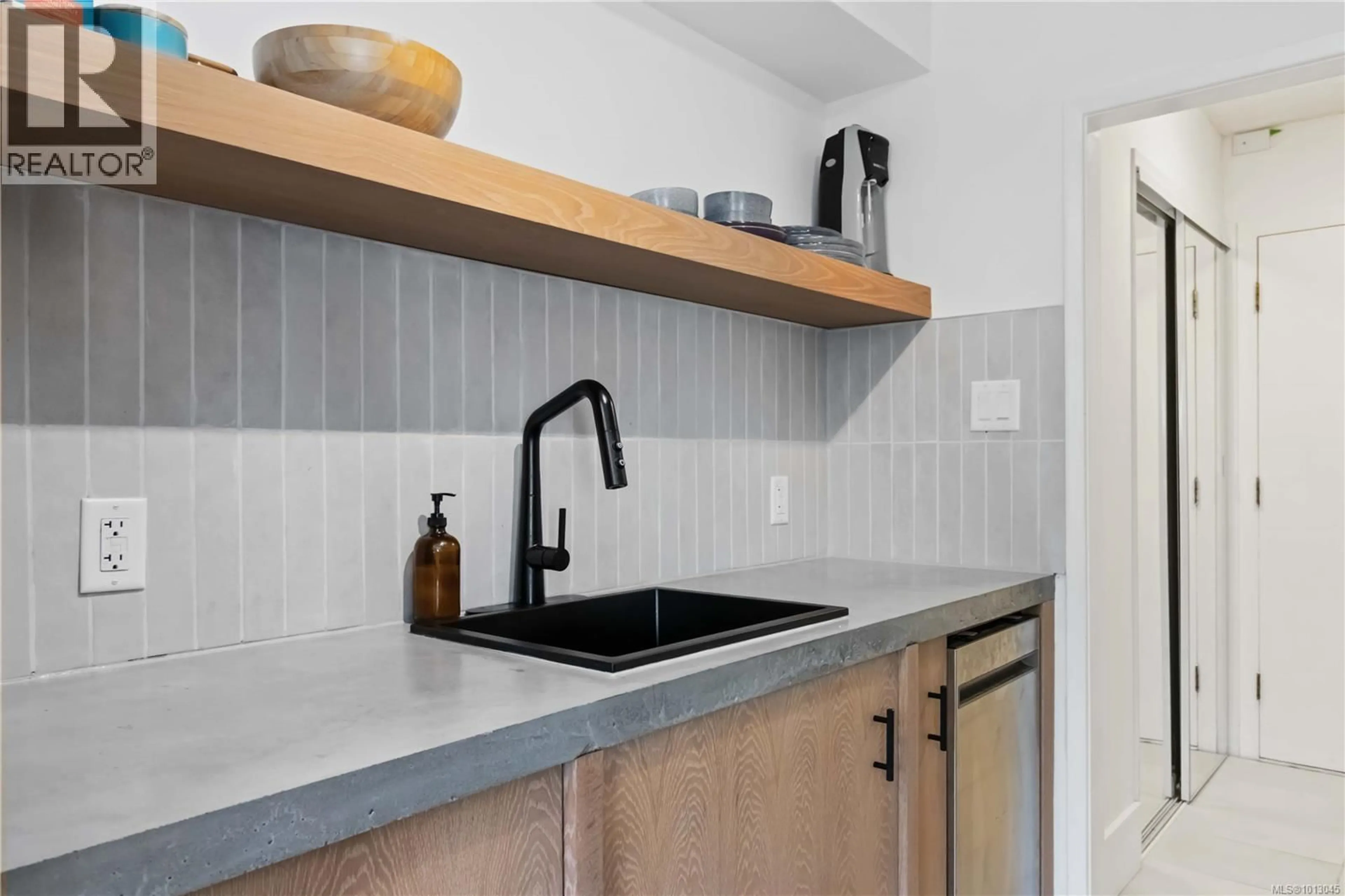 Standard kitchen, ceramic/tile floor for 212 - 1975 LEE AVENUE, Victoria British Columbia V8R4W9