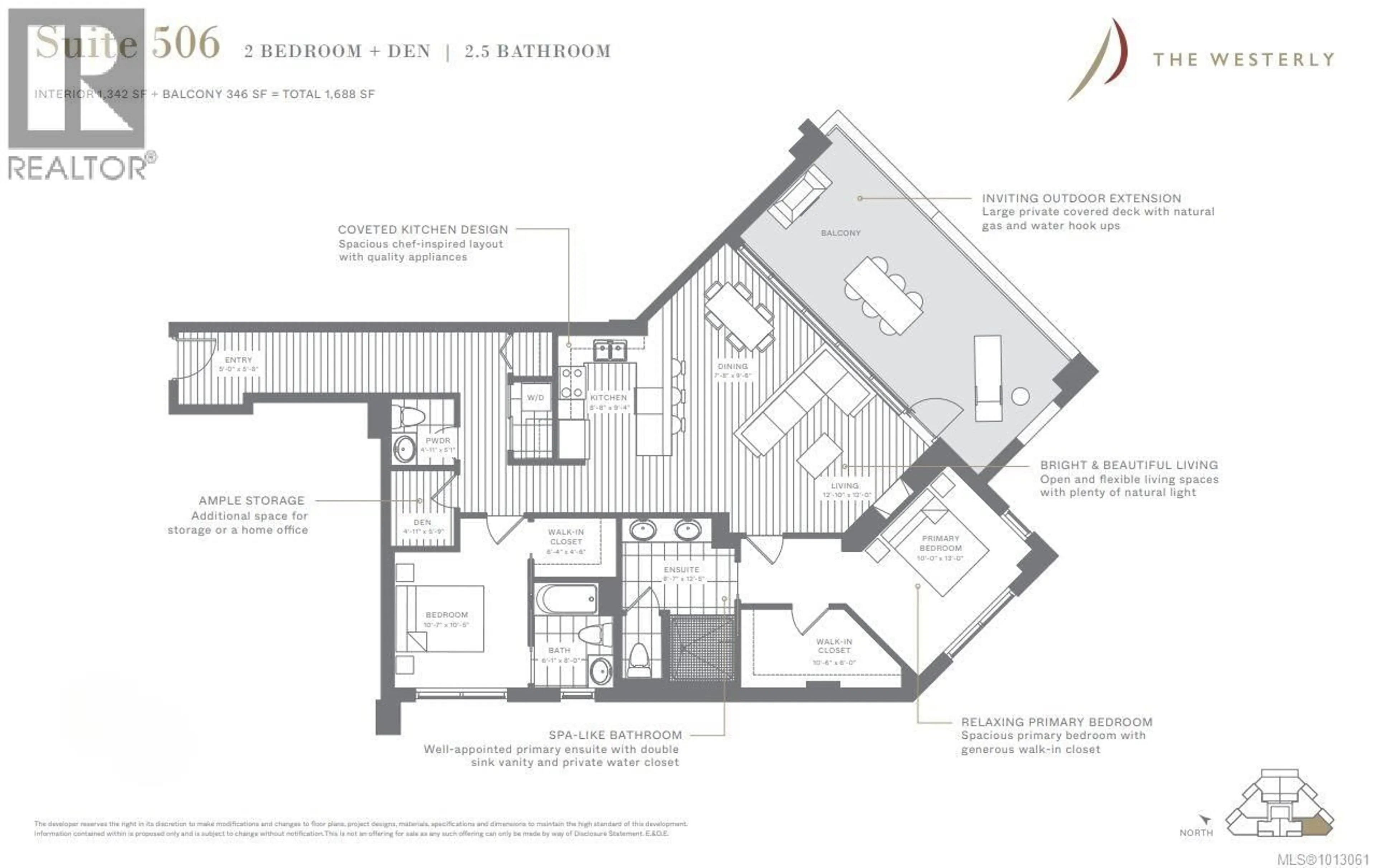 Floor plan for 506 - 3529 DOLPHIN DRIVE, Nanoose Bay British Columbia V9P9K1