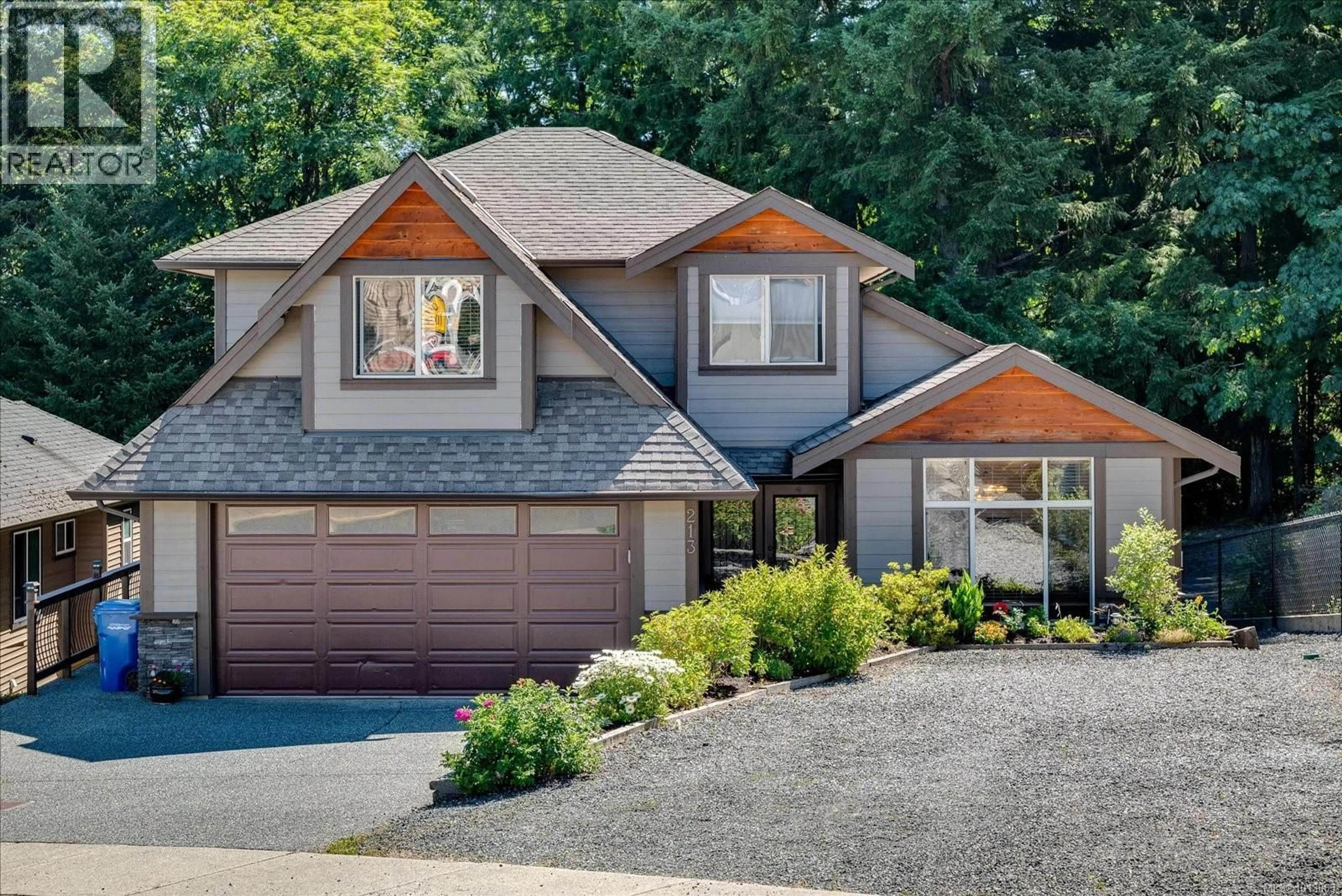 Home with brick exterior material, street for 213 SHILOH DRIVE, Nanaimo British Columbia V9R7C8