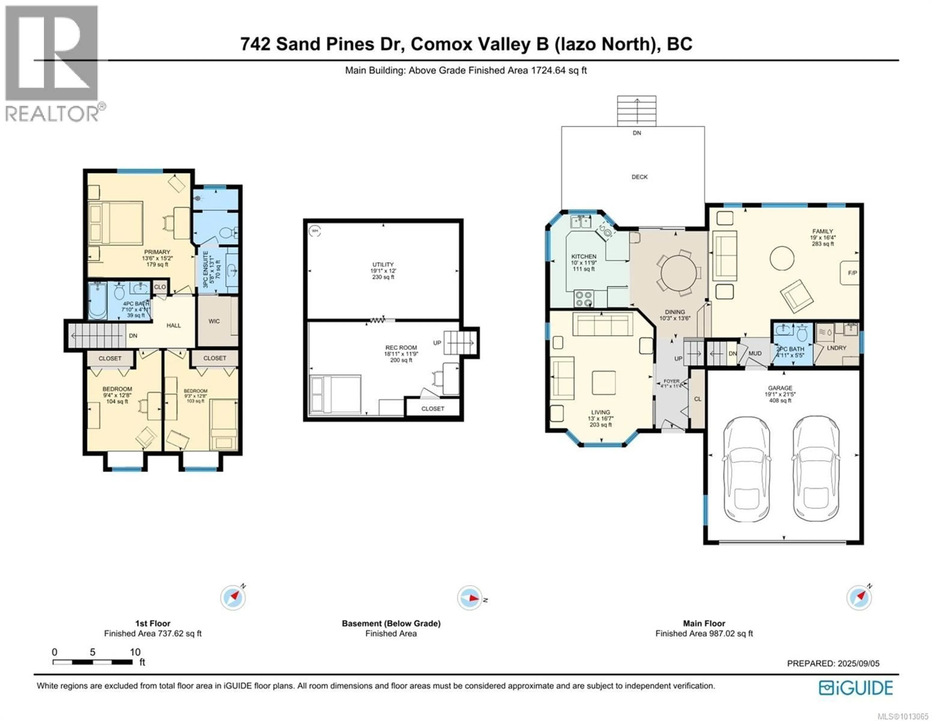 Floor plan for 742 SAND PINES DRIVE, Comox British Columbia V9M3W8