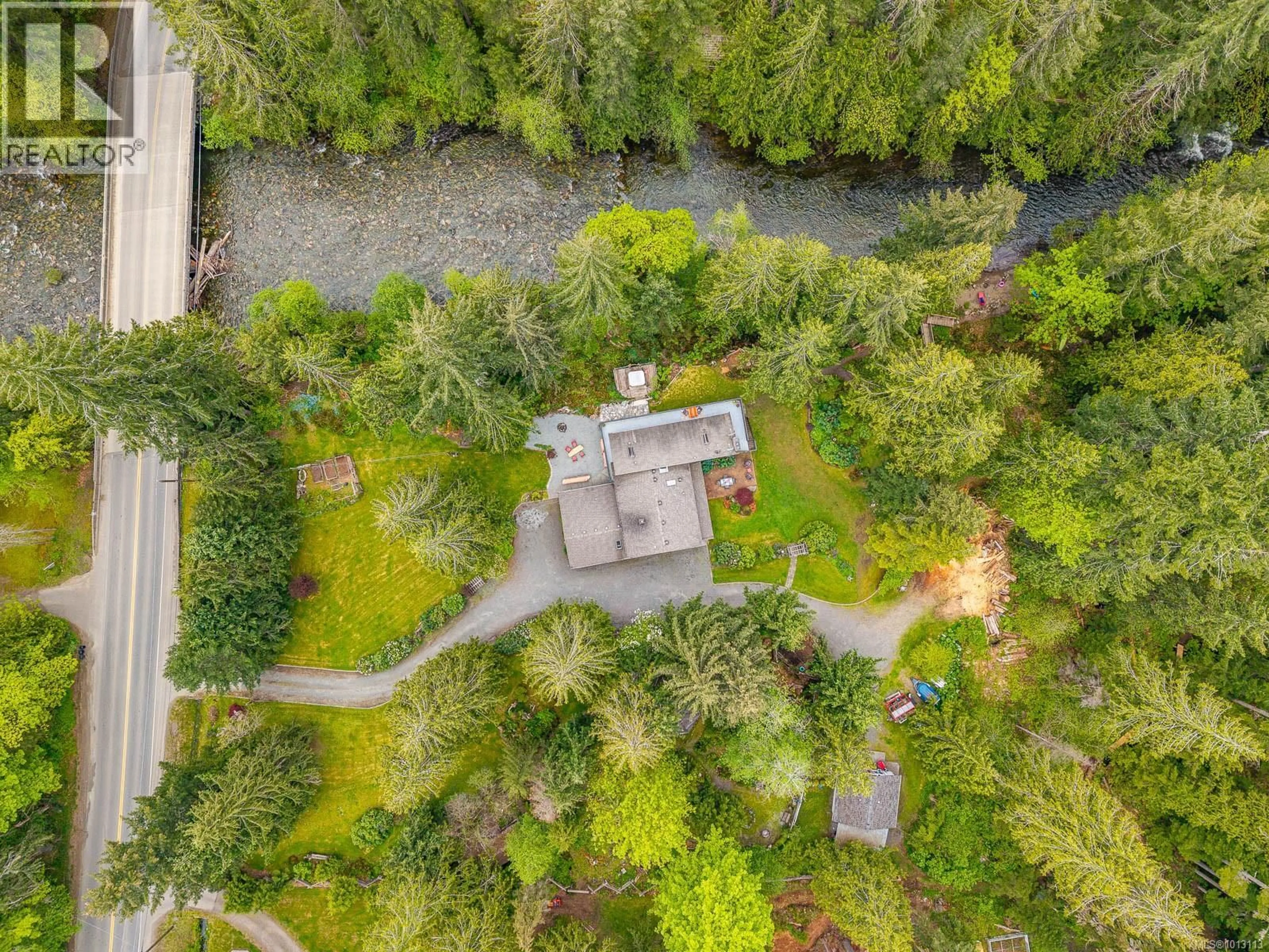 A pic from outside/outdoor area/front of a property/back of a property/a pic from drone, forest/trees view for 4010 FORBIDDEN PLATEAU ROAD, Courtenay British Columbia V9J1P9