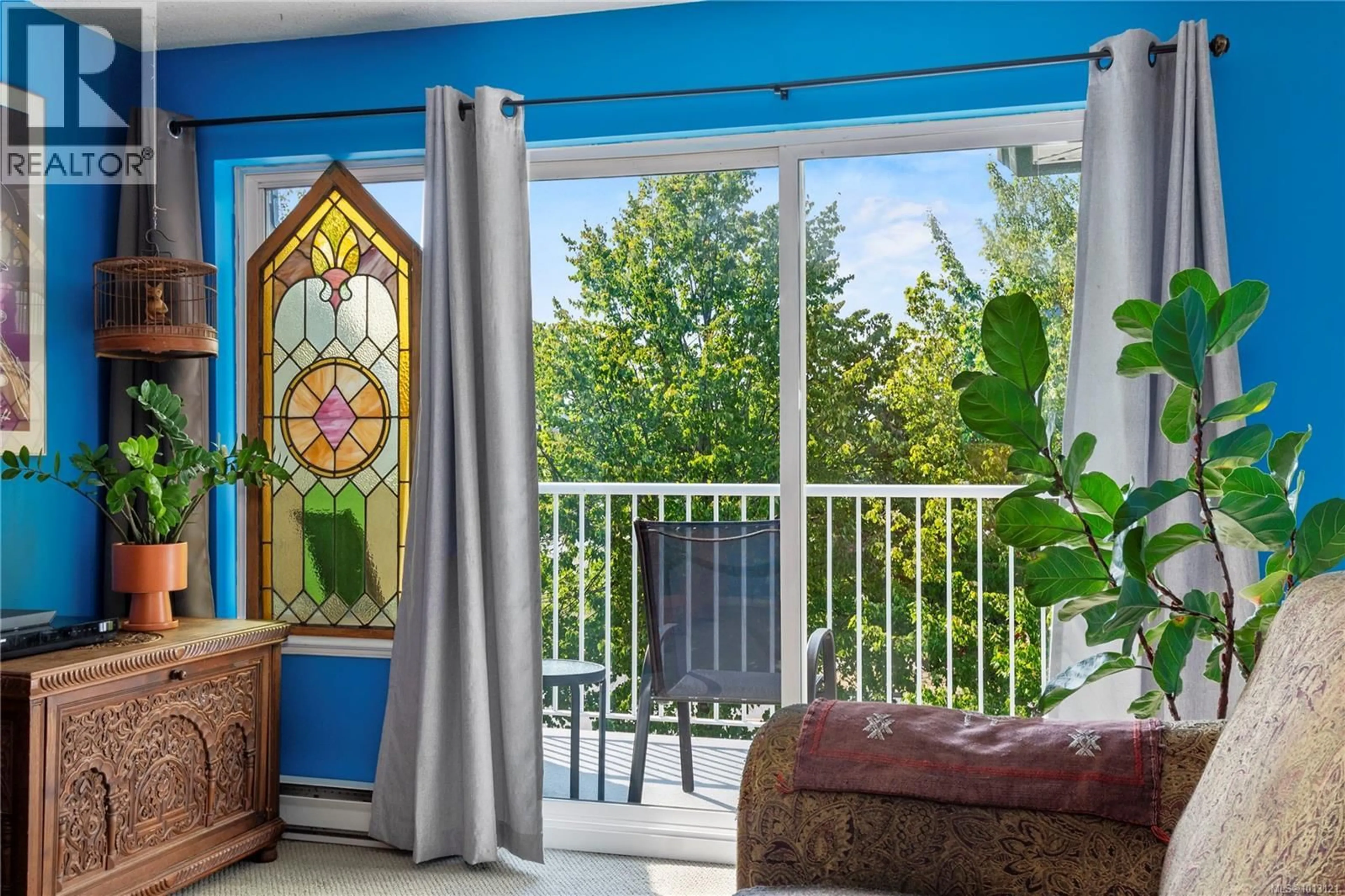 Balcony in the apartment, water/lake/river/ocean view for 309C - 698 ASPEN ROAD, Comox British Columbia V9M3S9