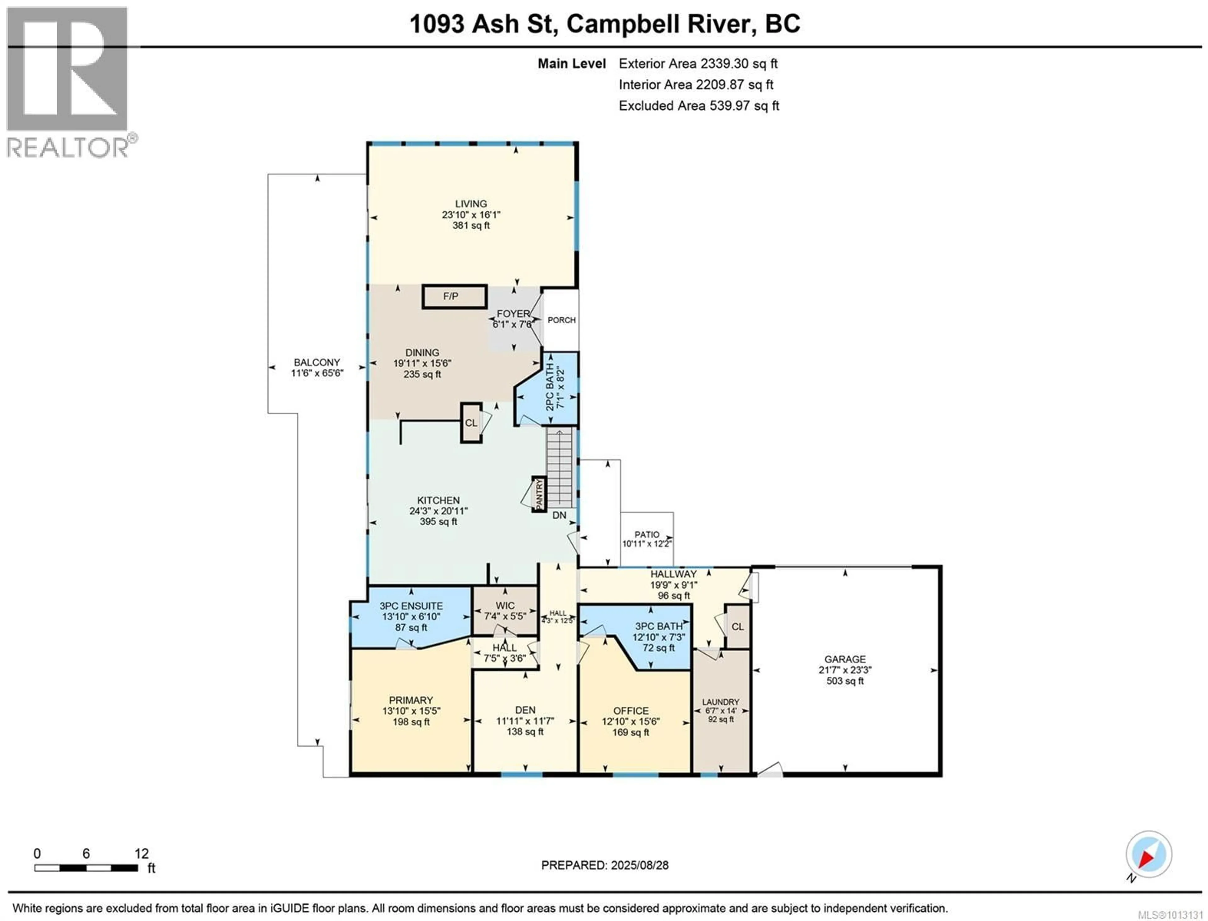 Floor plan for 1093 ASH STREET, Campbell River British Columbia V9W1G6