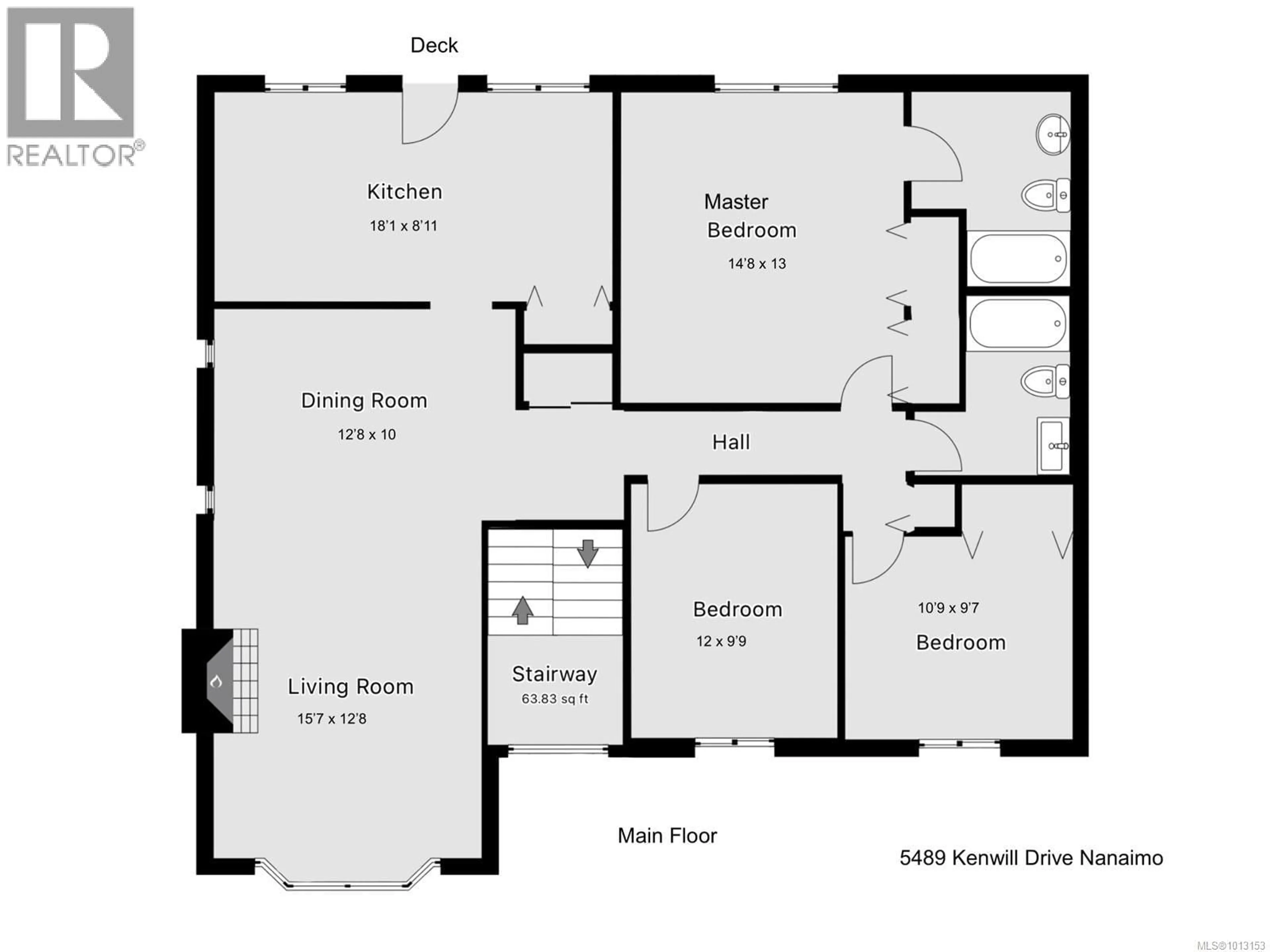 Floor plan for 5489 KENWILL DRIVE, Nanaimo British Columbia V9T5M5