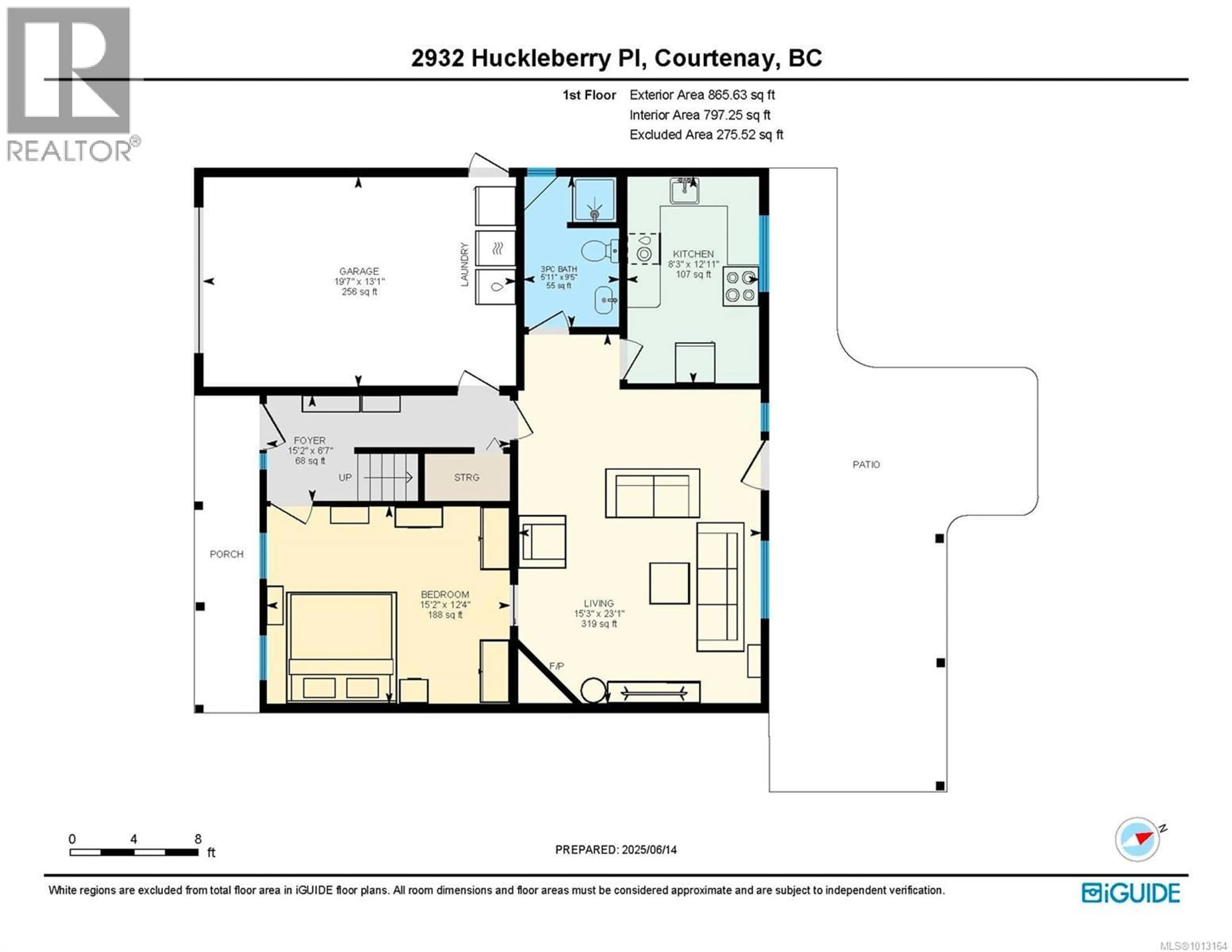 Floor plan for 2932 HUCKLEBERRY PLACE, Courtenay British Columbia V9N9W7