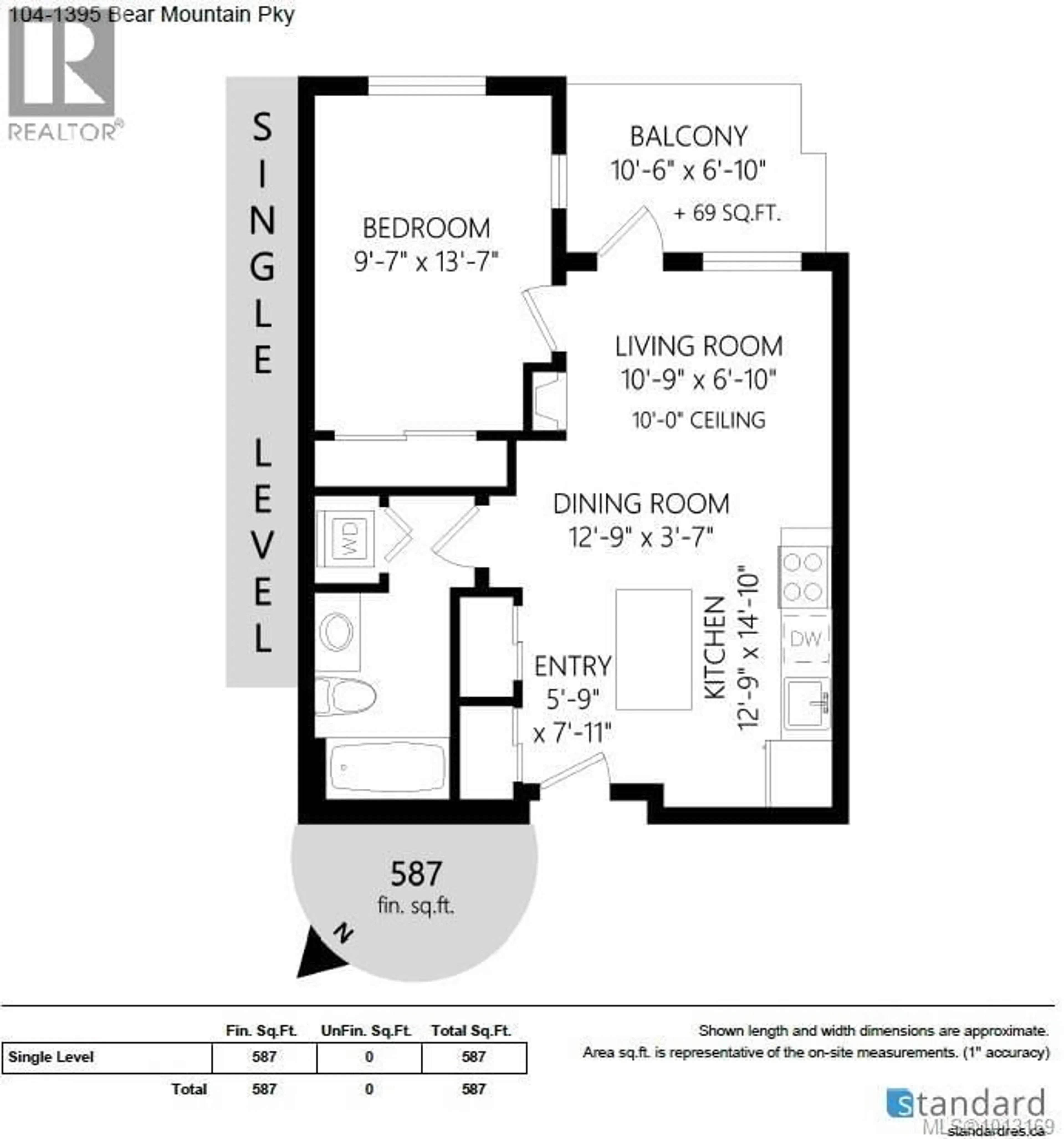 Floor plan for 104 - 1395 BEAR MOUNTAIN PARKWAY, Langford British Columbia V9B0E1