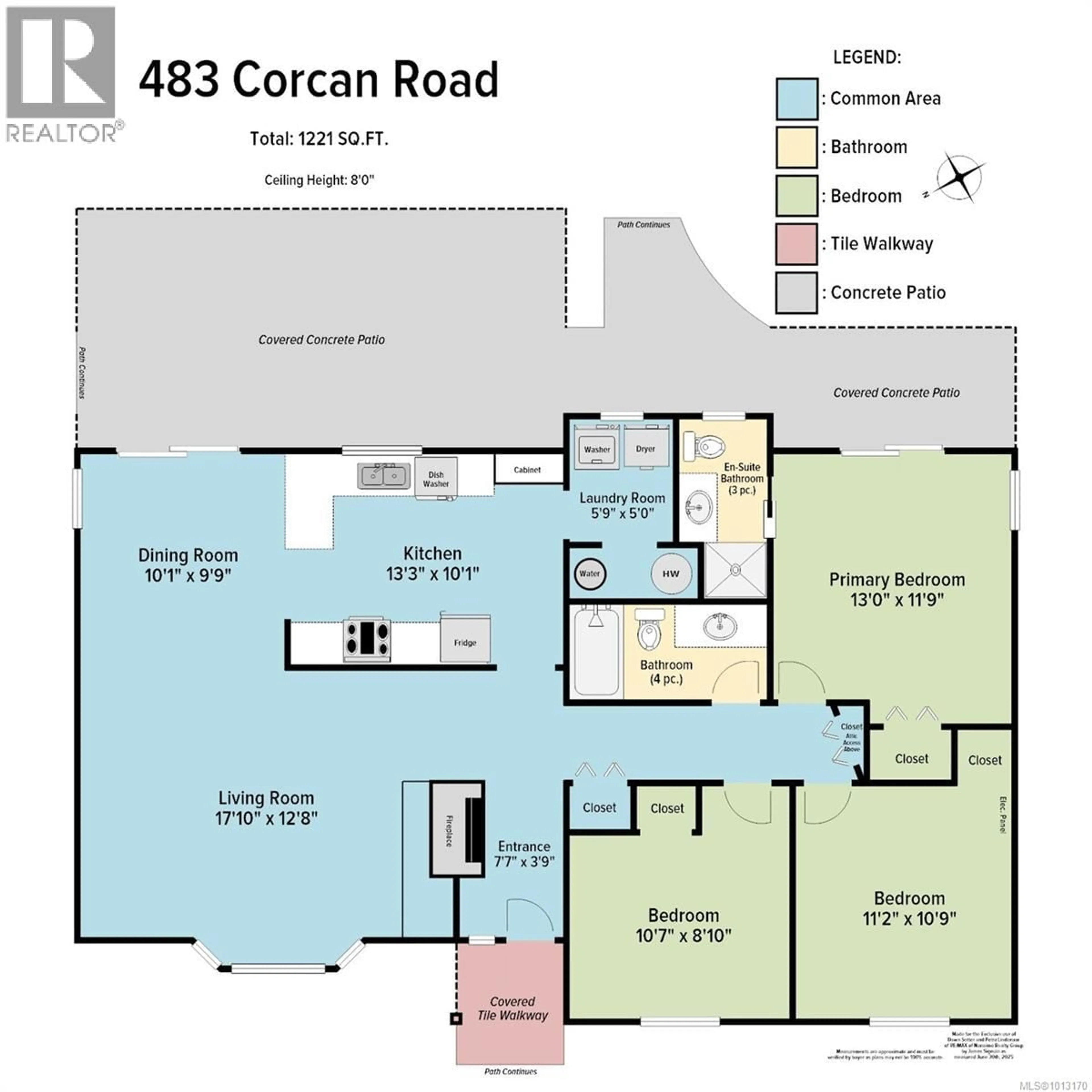 Floor plan for 483 CORCAN ROAD, Qualicum Beach British Columbia V9K2E9