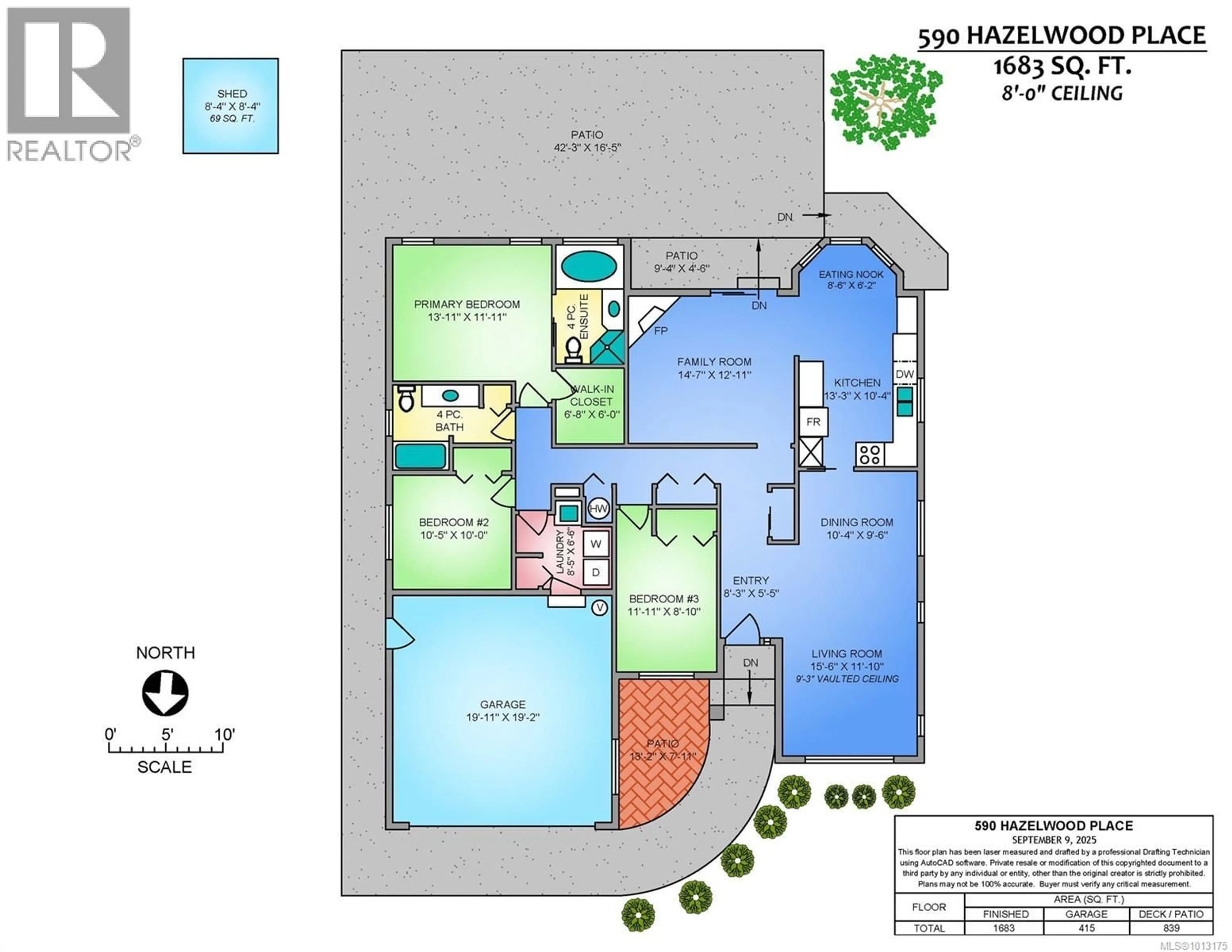 Floor plan for 590 HAZELWOOD PLACE, Qualicum Beach British Columbia V9K1A1