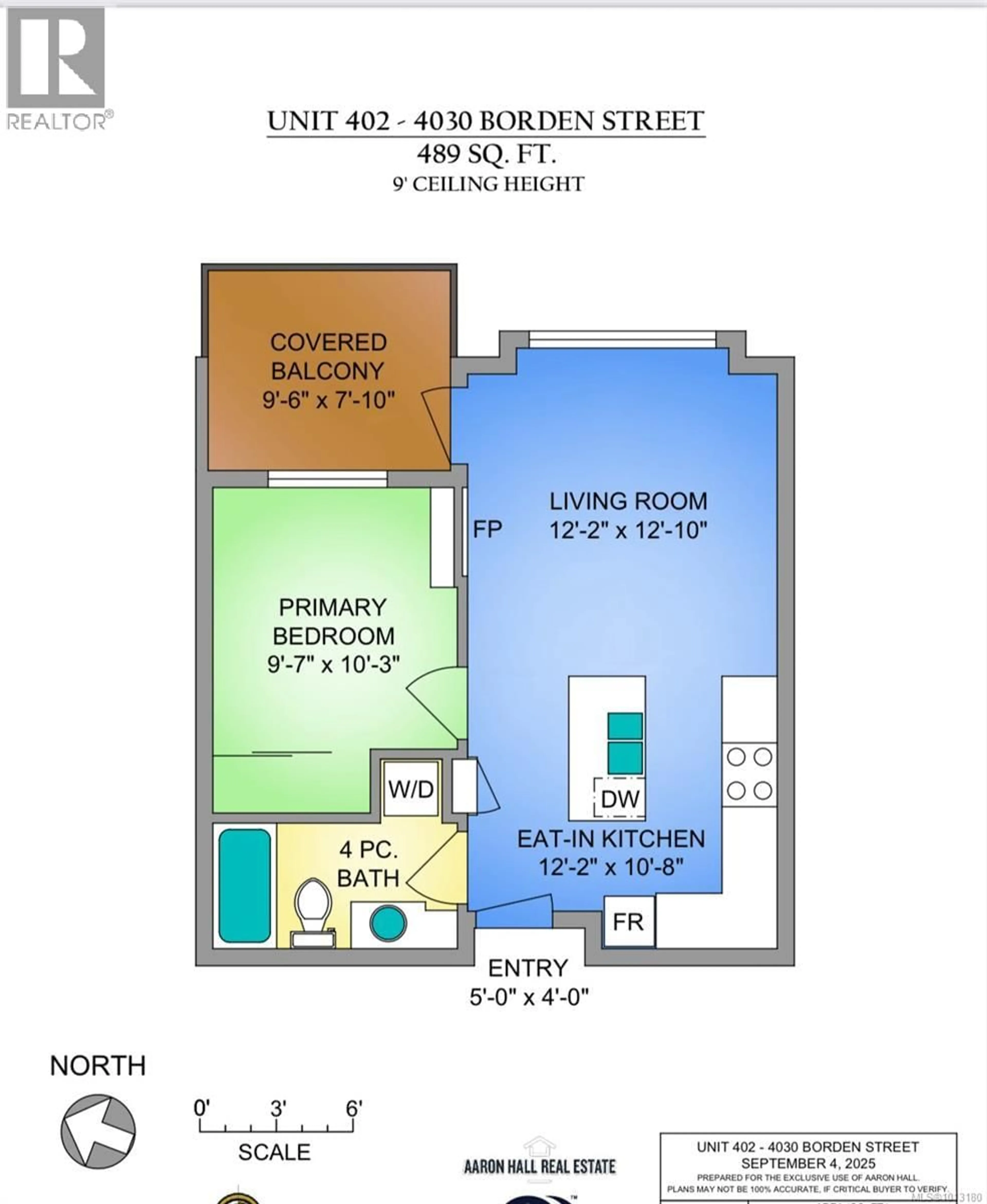 Floor plan for 402 - 4030 BORDEN STREET, Saanich British Columbia V8X2E9