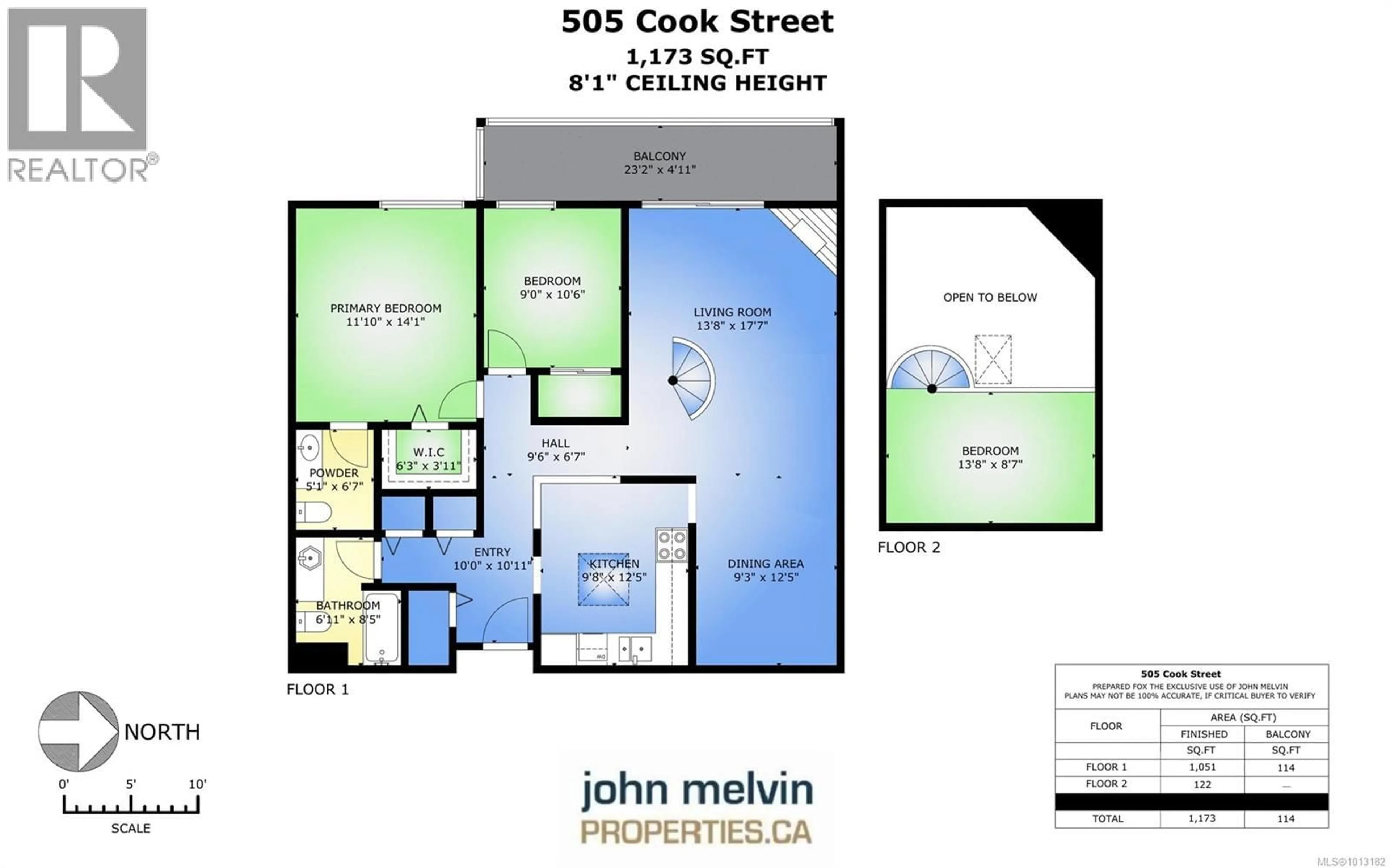 Floor plan for 406 - 505 COOK STREET, Victoria British Columbia V8V3Y4
