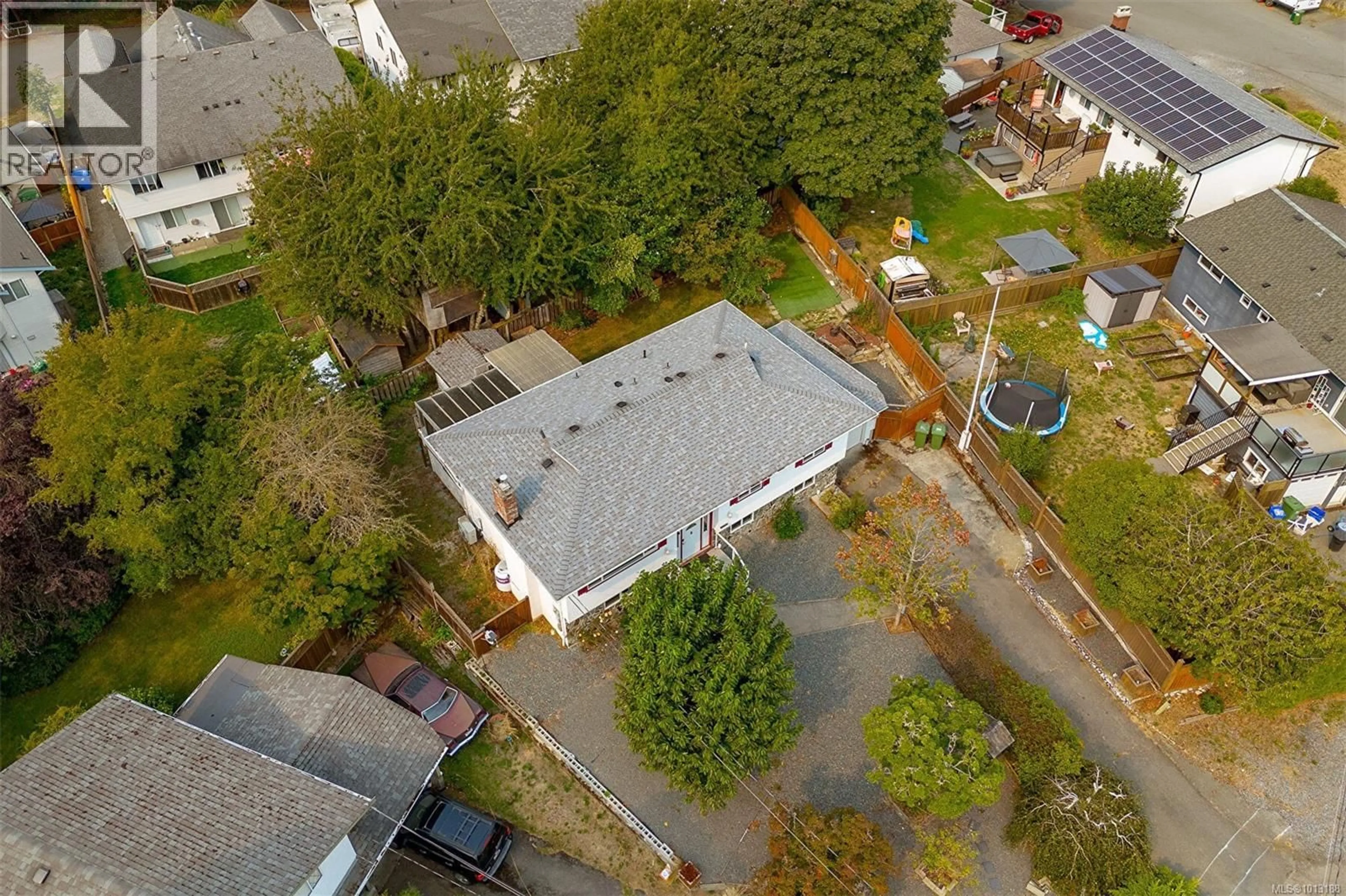 A pic from outside/outdoor area/front of a property/back of a property/a pic from drone, street for 1311 DANGAR PLACE, Langford British Columbia V9B4J7