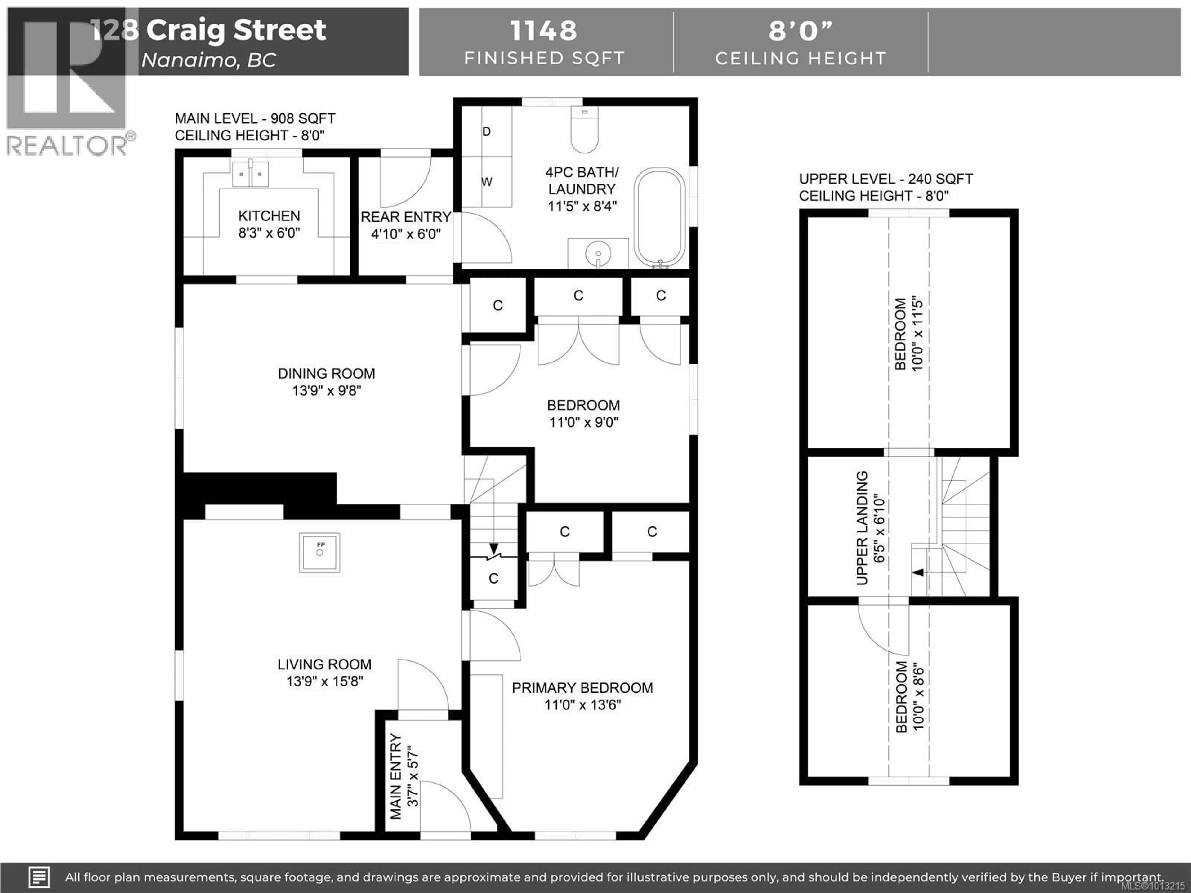 Floor plan for 128 CRAIG STREET, Nanaimo British Columbia V9R3V1