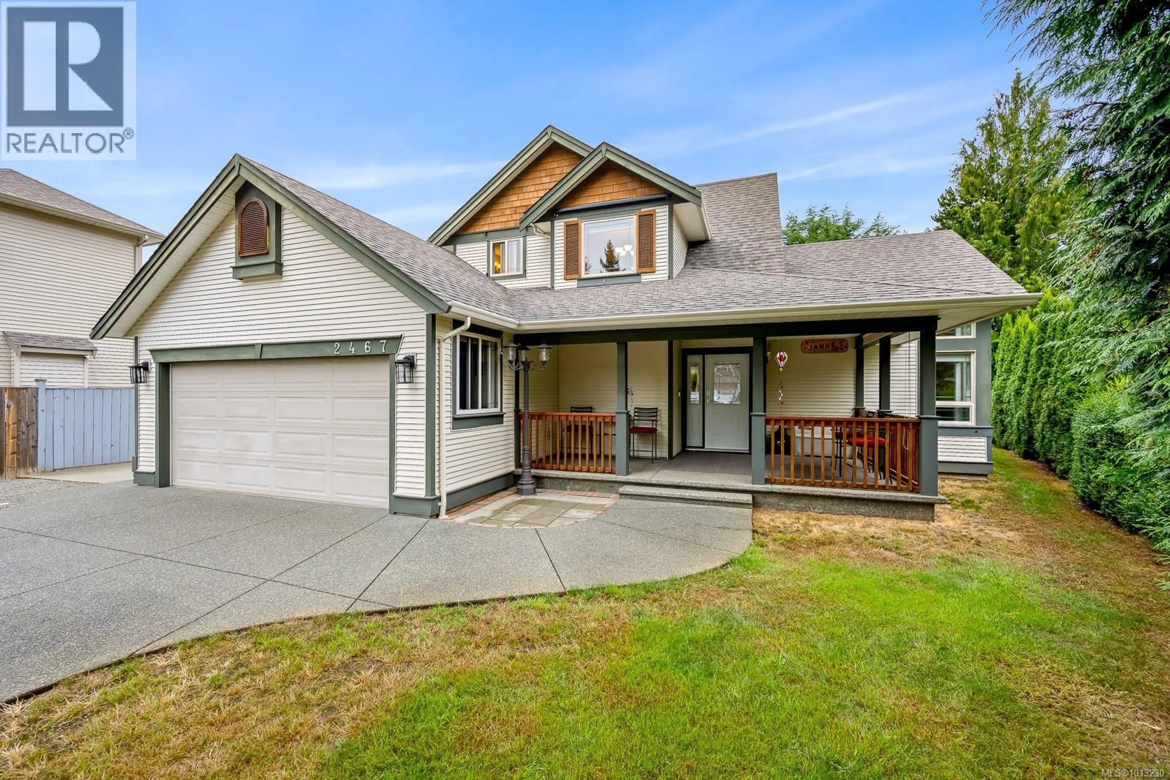 Home with vinyl exterior material, street for 2467 WALBRAN PLACE, Courtenay British Columbia V9N9W9