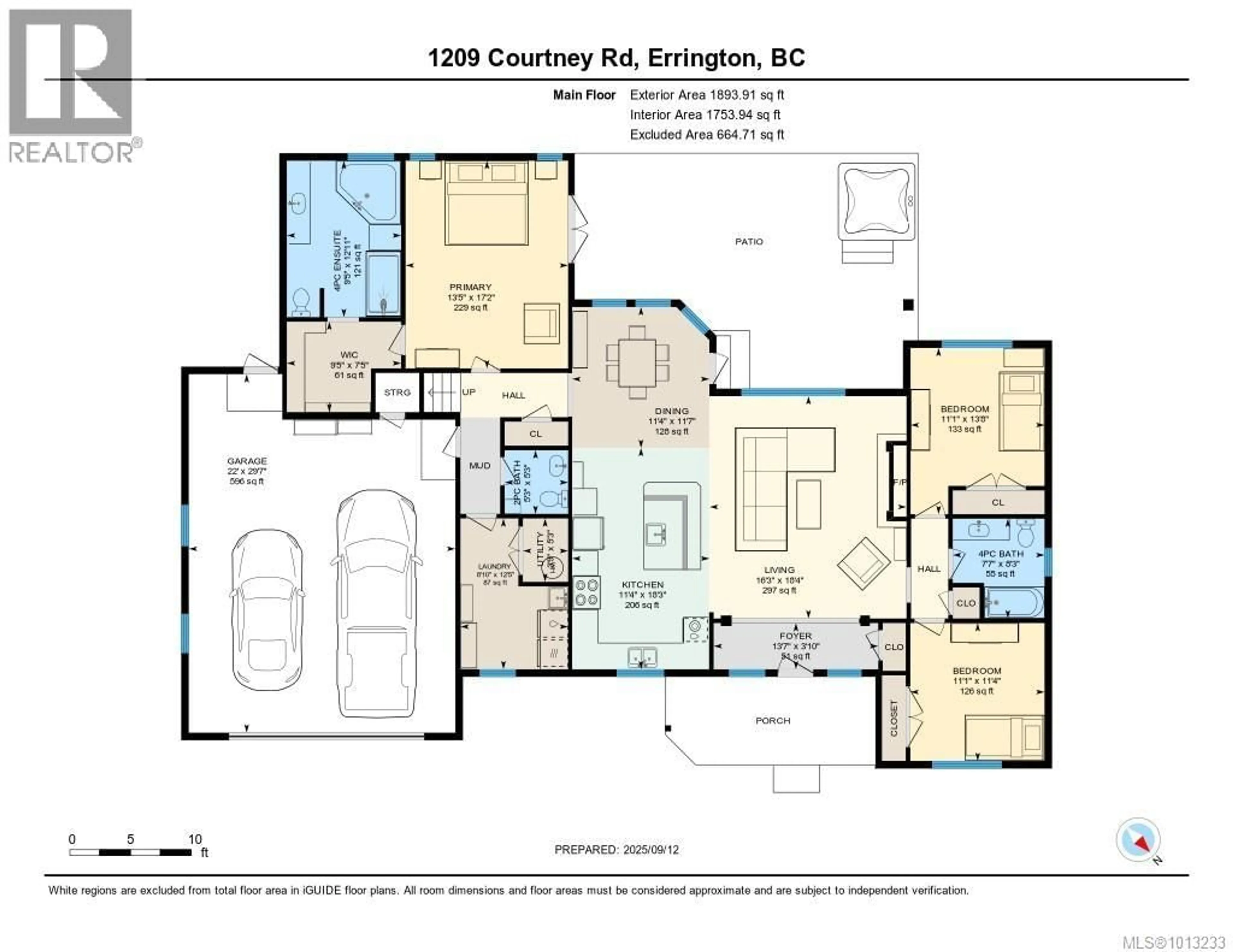 Floor plan for 1209 COURTNEY ROAD, Errington British Columbia V0R1V0