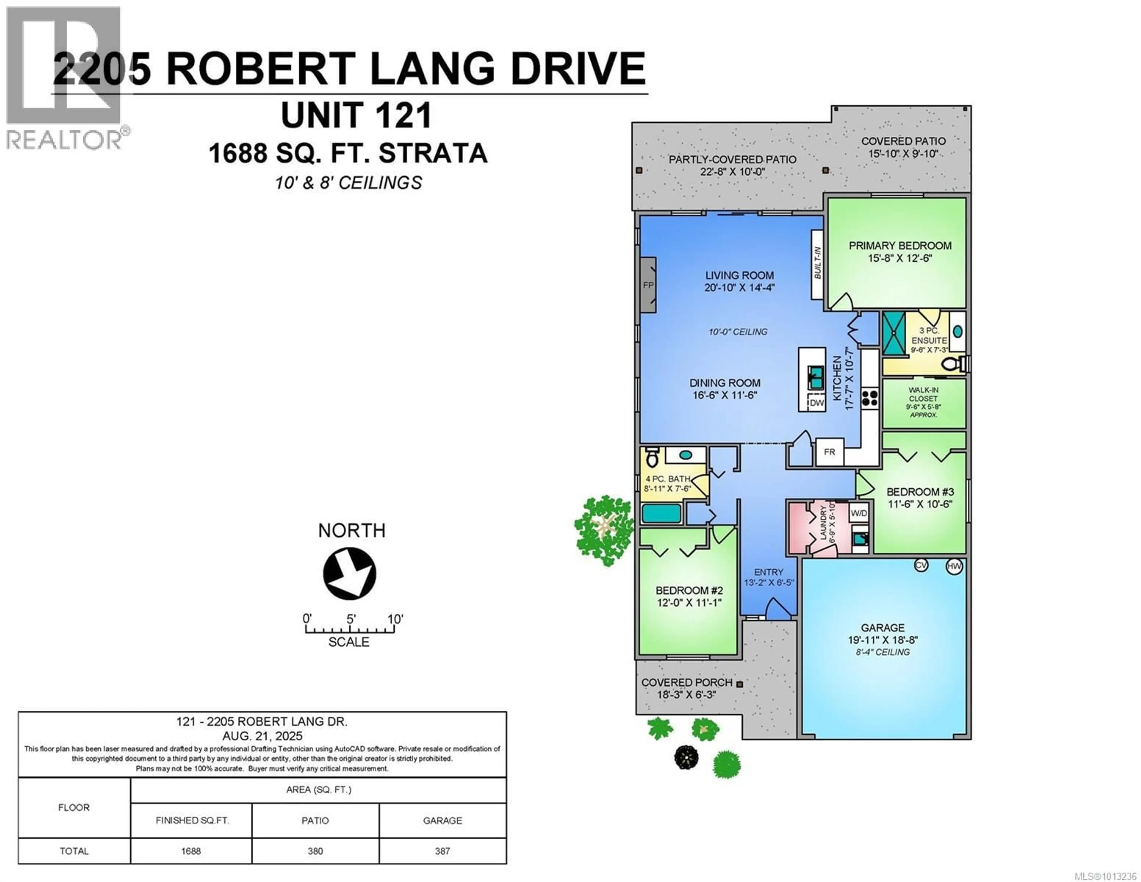 Floor plan for 121 - 2205 ROBERT LANG DRIVE, Courtenay British Columbia V9N1M4