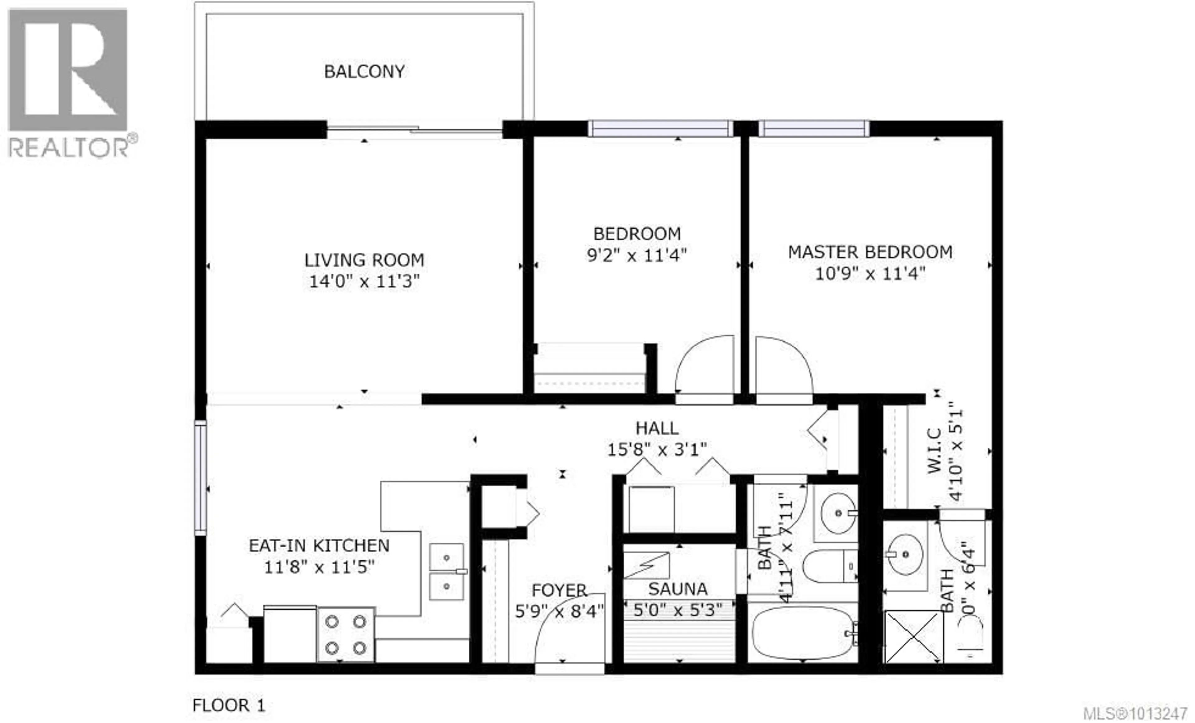 Floor plan for 303 - 695 CASTLE CRAG CRESCENT, Courtenay British Columbia V9J1L0