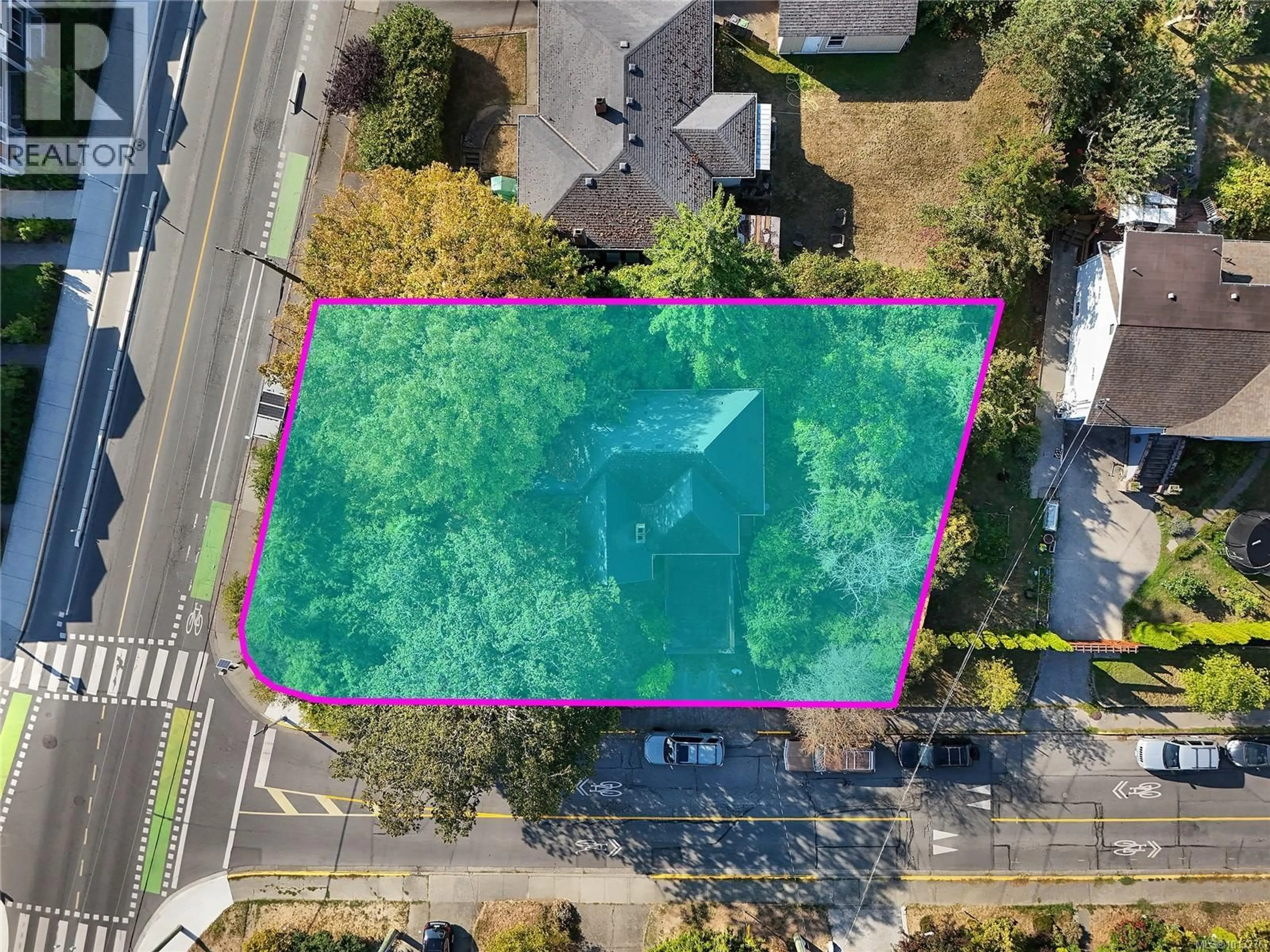 A pic from outside/outdoor area/front of a property/back of a property/a pic from drone, water/lake/river/ocean view for 832 LAMPSON STREET, Esquimalt British Columbia V9A6B2
