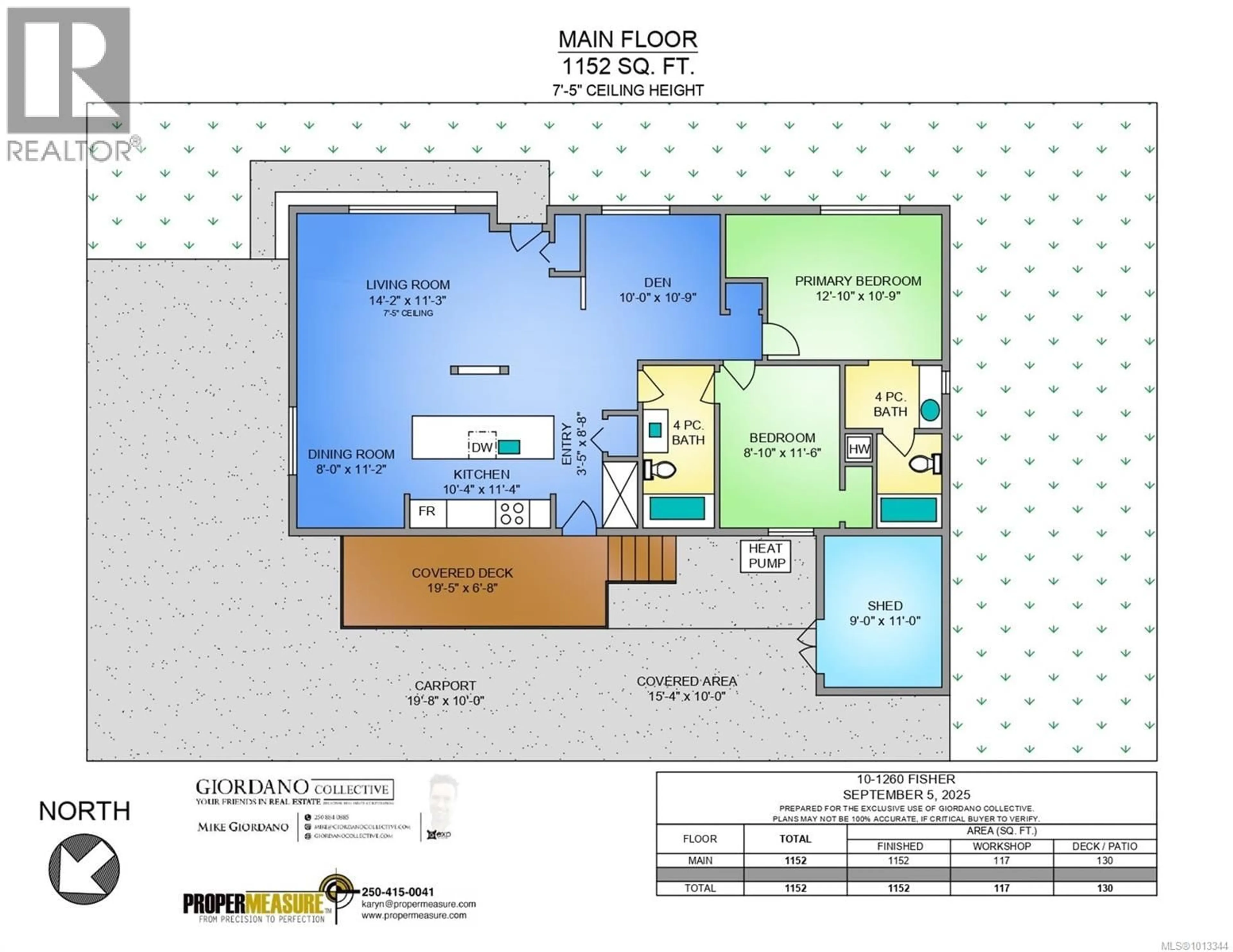 Floor plan for 10 - 1260 FISHER ROAD, Cobble Hill British Columbia V0R1L4