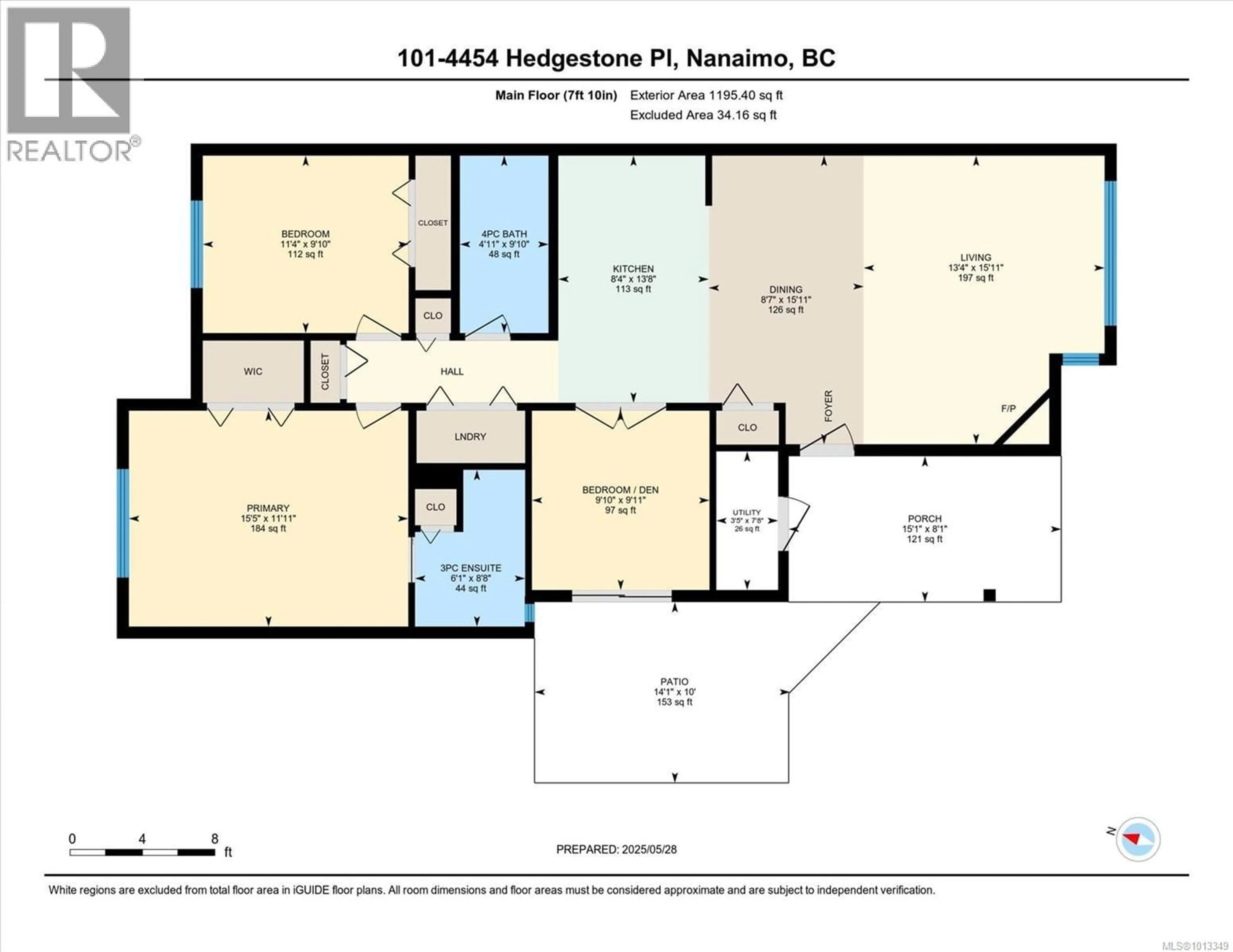 Floor plan for 101 - 4454 HEDGESTONE PLACE, Nanaimo British Columbia V9T0E6