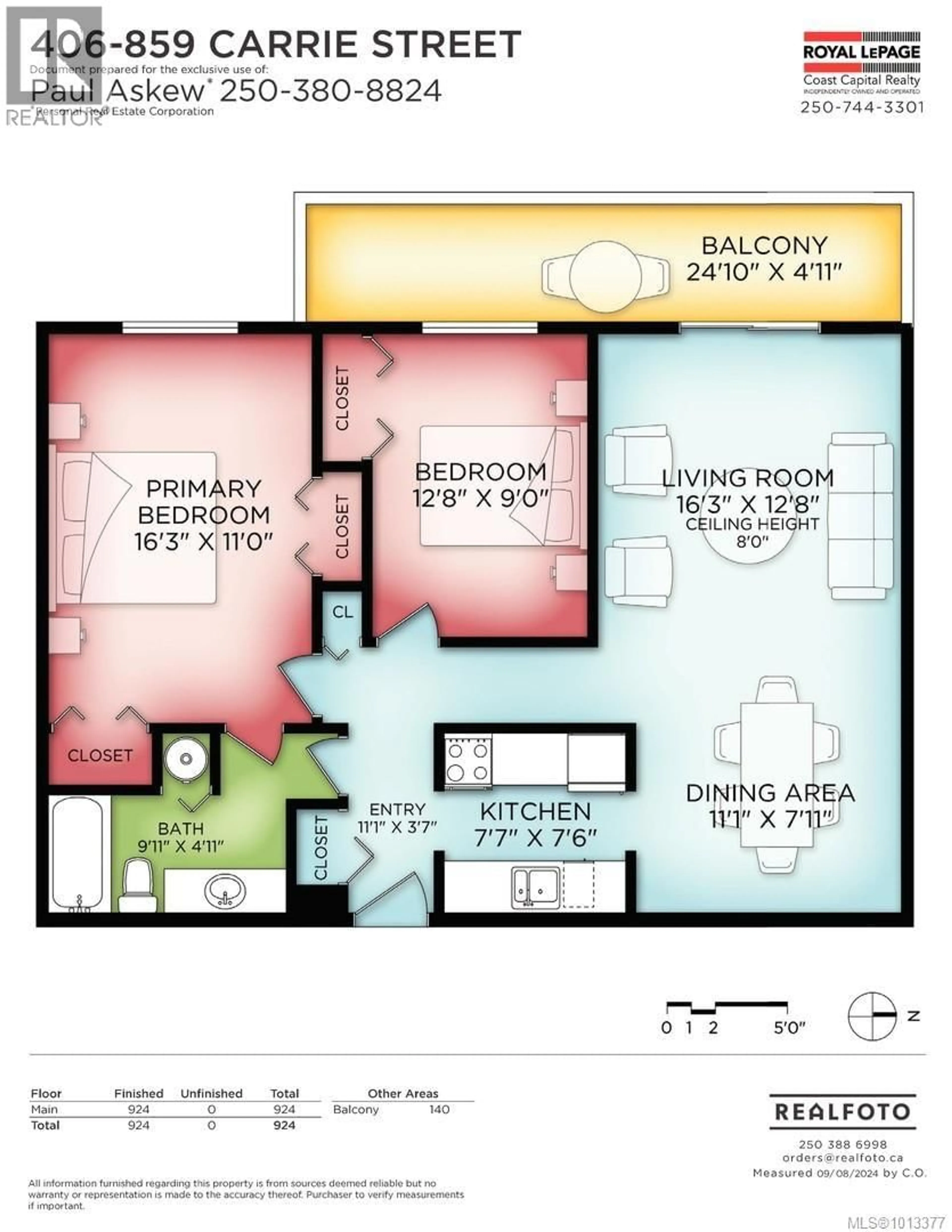 Floor plan for 406 - 859 CARRIE STREET, Esquimalt British Columbia V9A5R5