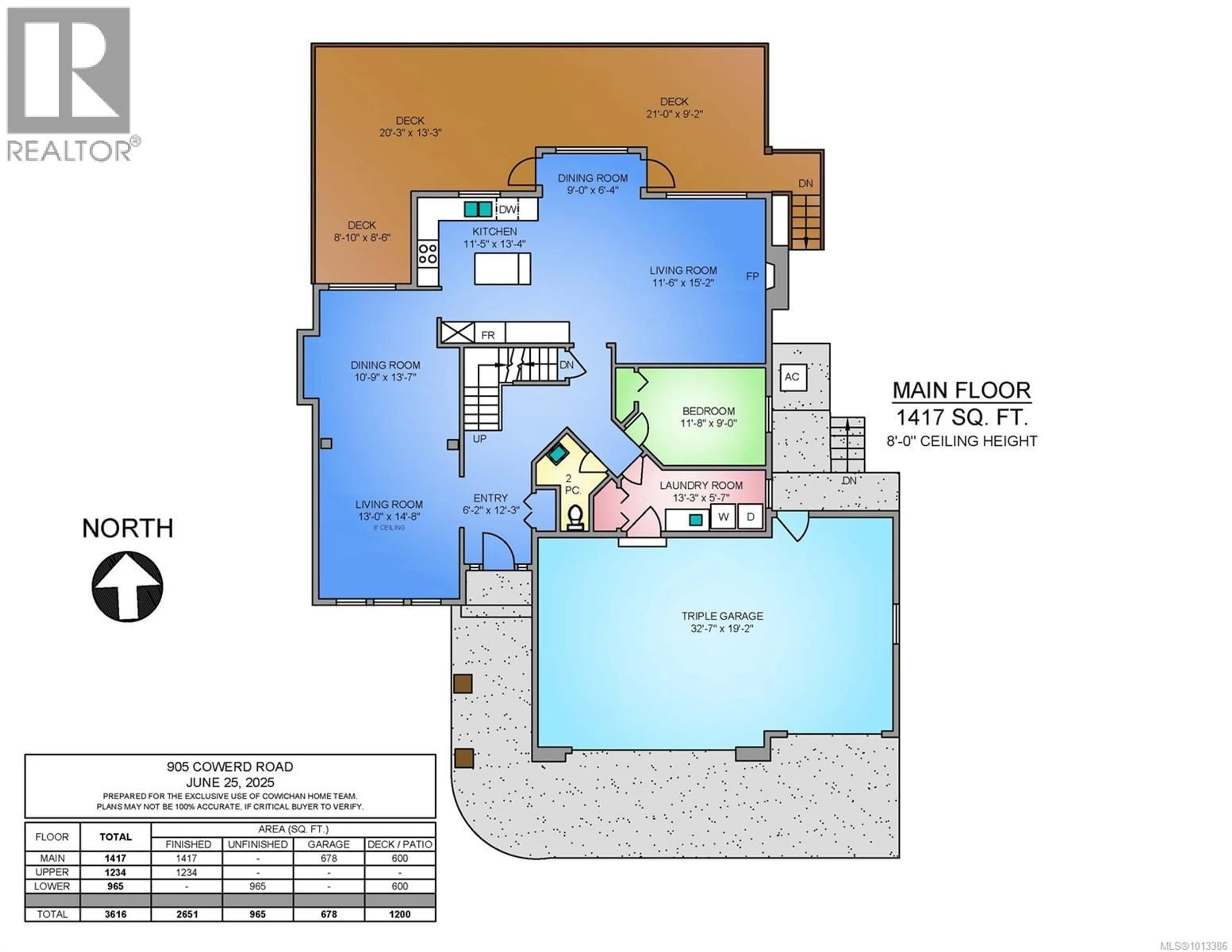 Floor plan for 905 COWERD ROAD, Cobble Hill British Columbia V0R1L0
