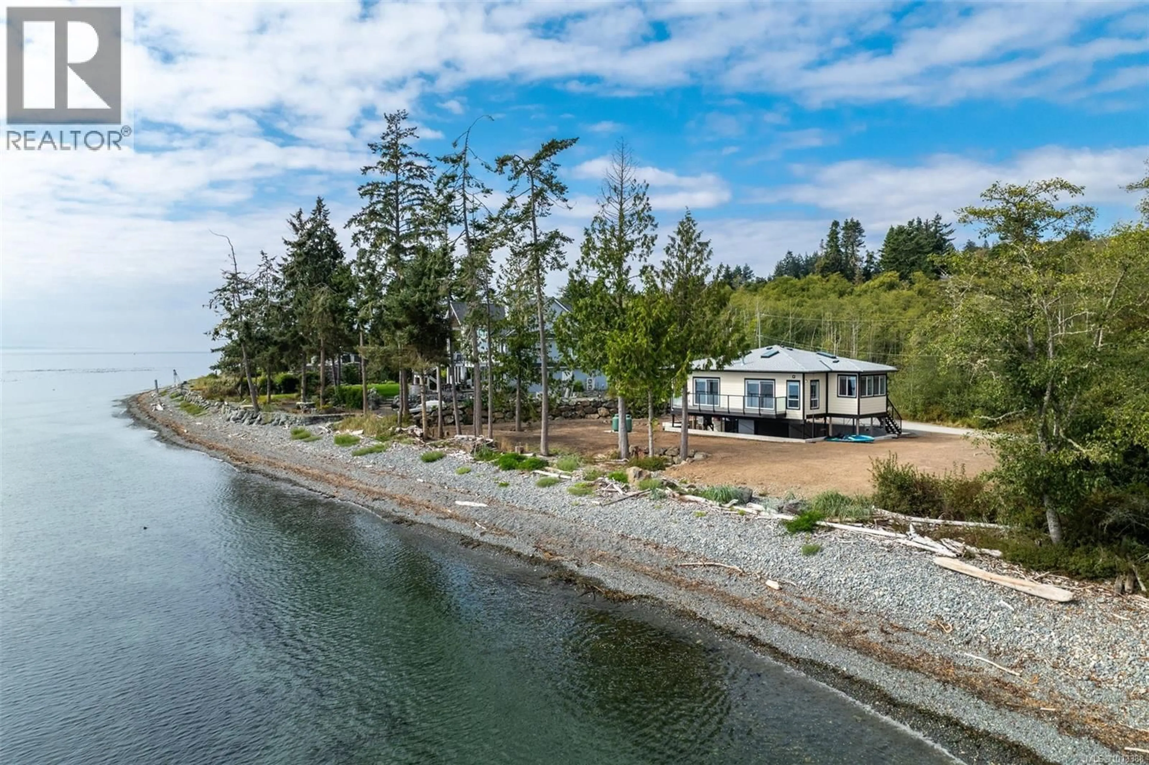 A pic from outside/outdoor area/front of a property/back of a property/a pic from drone, water/lake/river/ocean view for 8801 WEST COAST ROAD, Sooke British Columbia V9Z1E7