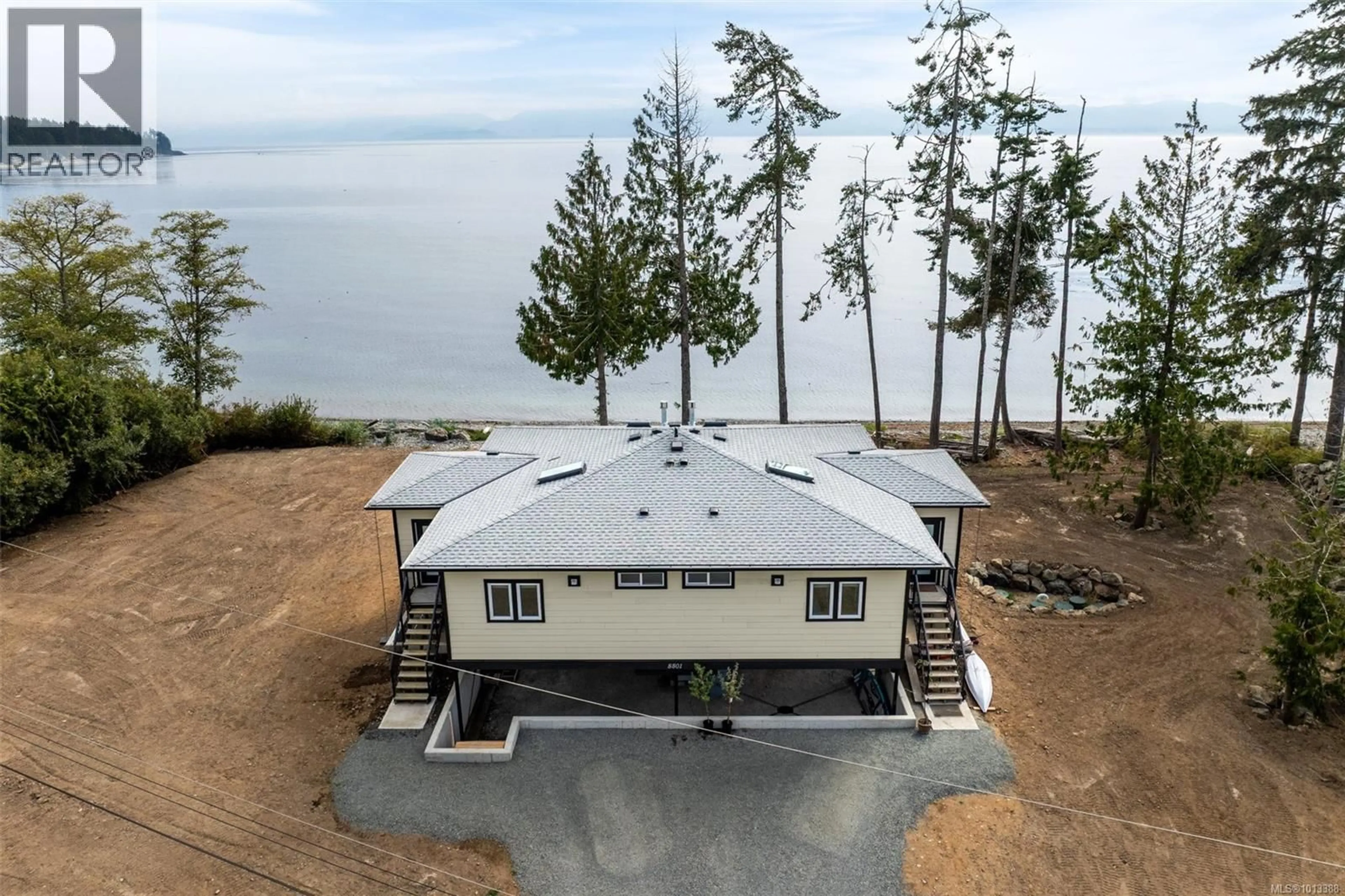 A pic from outside/outdoor area/front of a property/back of a property/a pic from drone, water/lake/river/ocean view for 8801 WEST COAST ROAD, Sooke British Columbia V9Z1E7