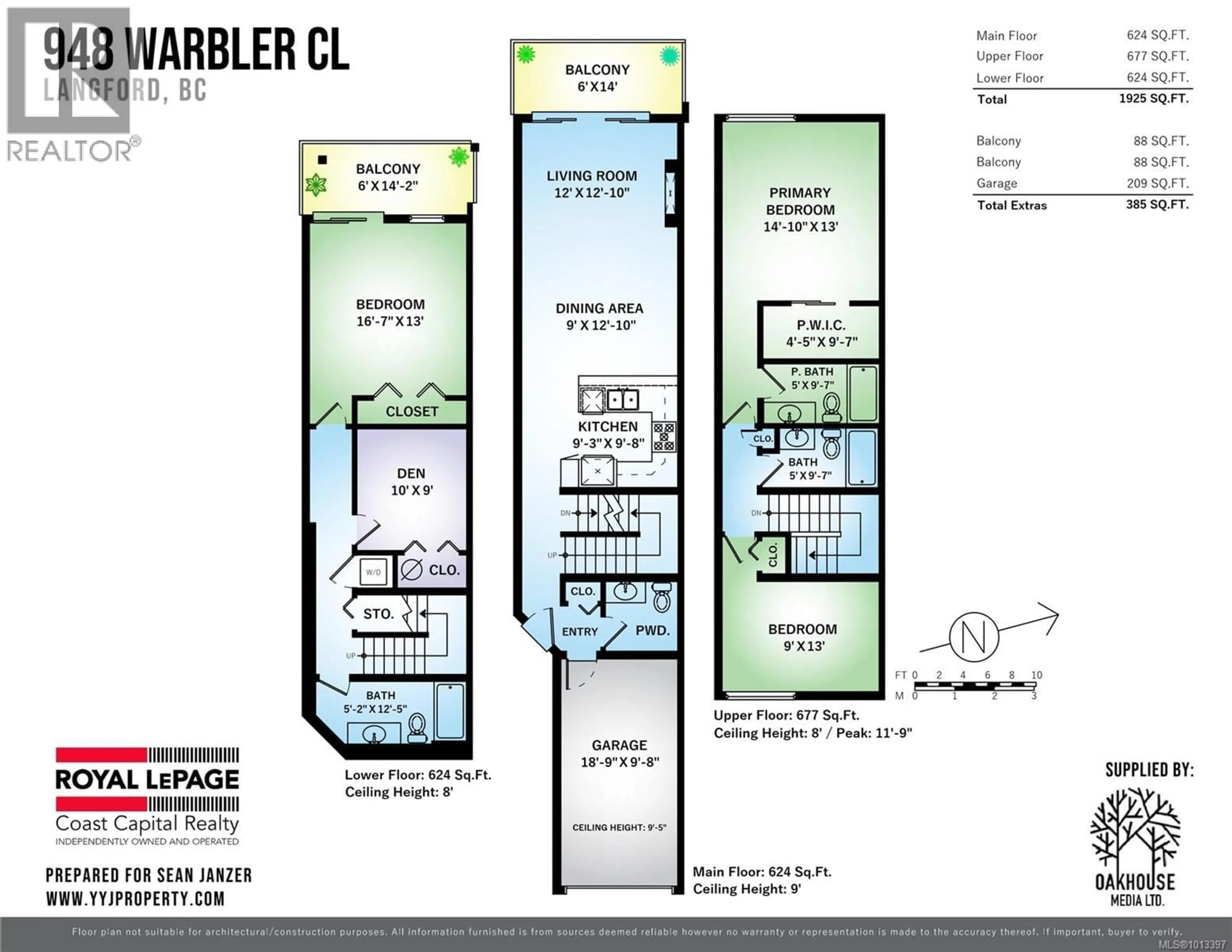 Floor plan for 948 WARBLER CLOSE, Langford British Columbia V9C0J4
