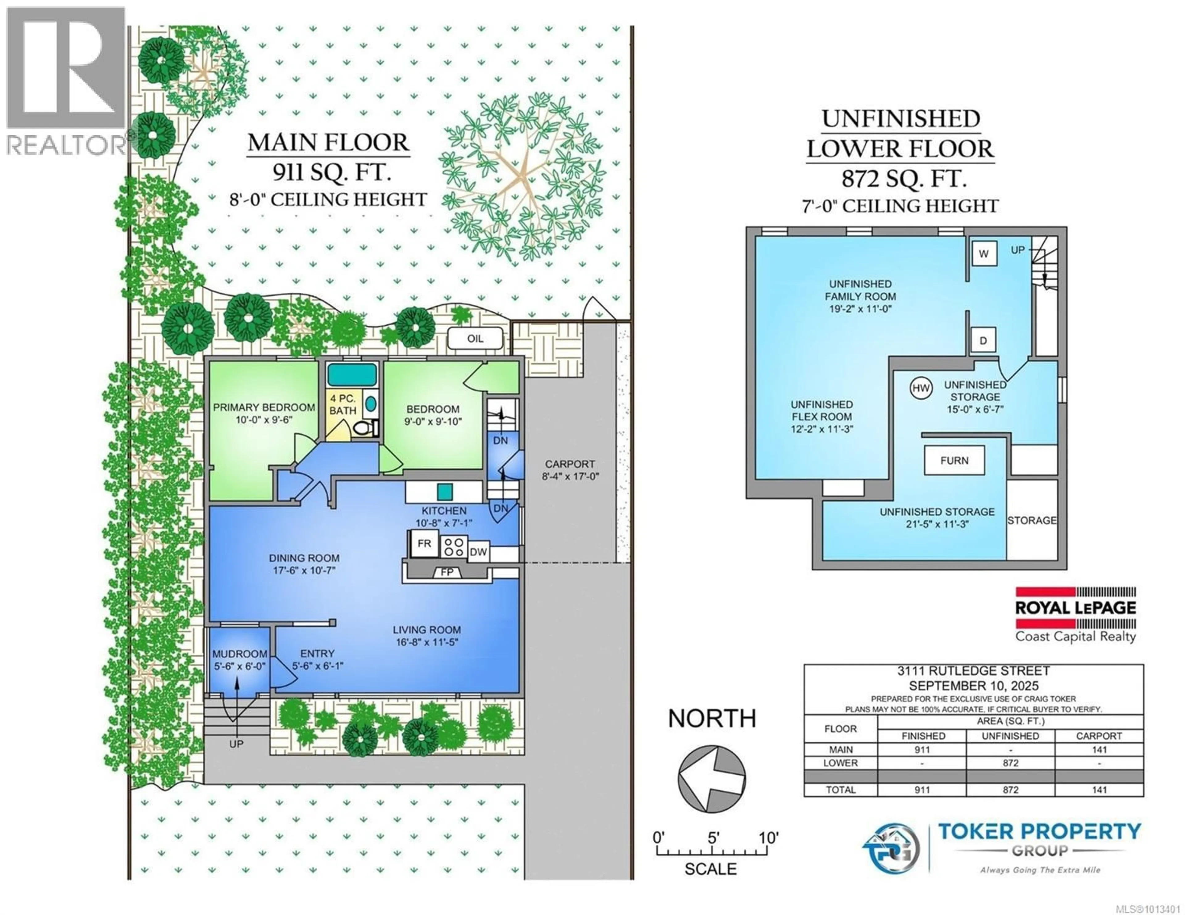 Floor plan for 3111 RUTLEDGE STREET, Victoria British Columbia V8X1N3