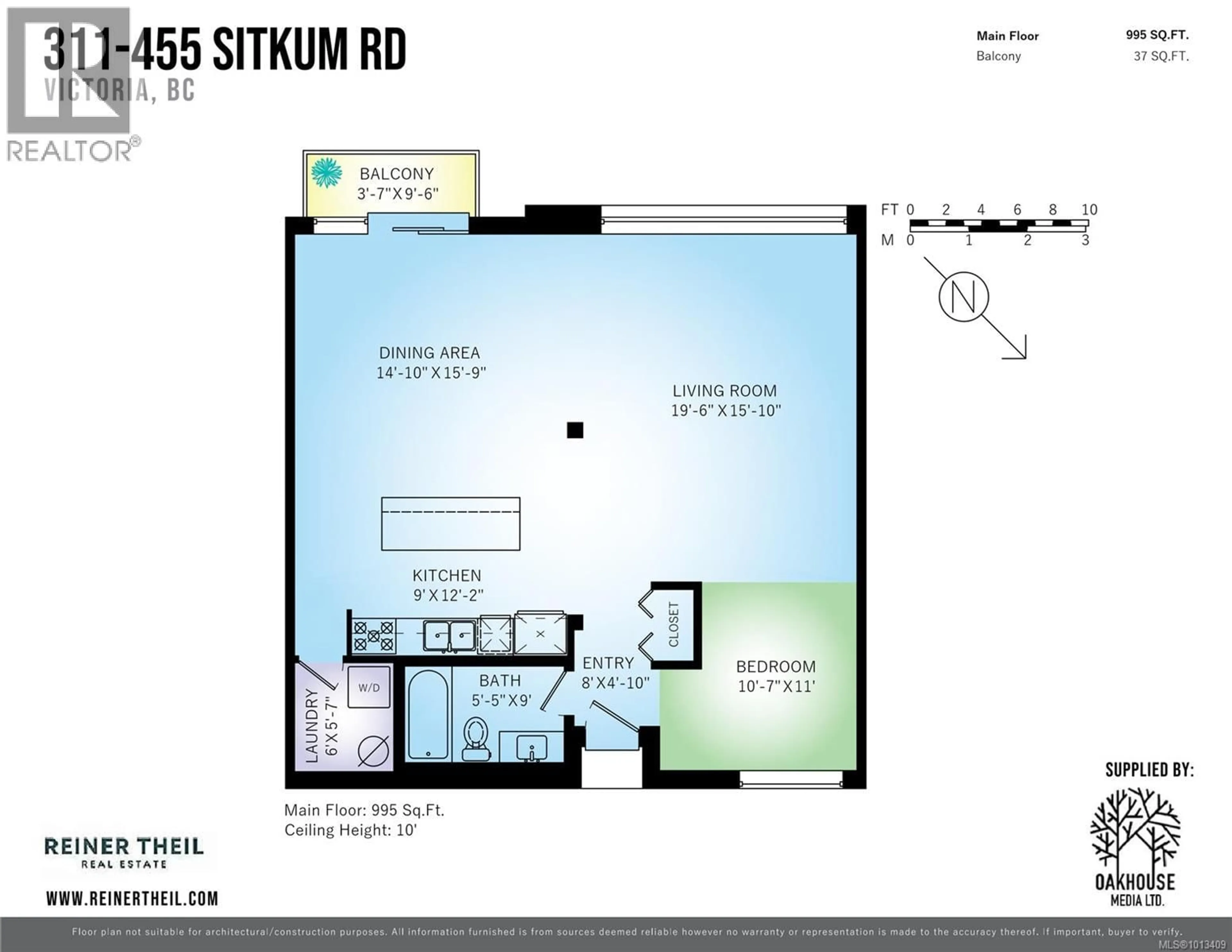 Floor plan for 311 - 455 SITKUM ROAD, Victoria British Columbia V9A7N9