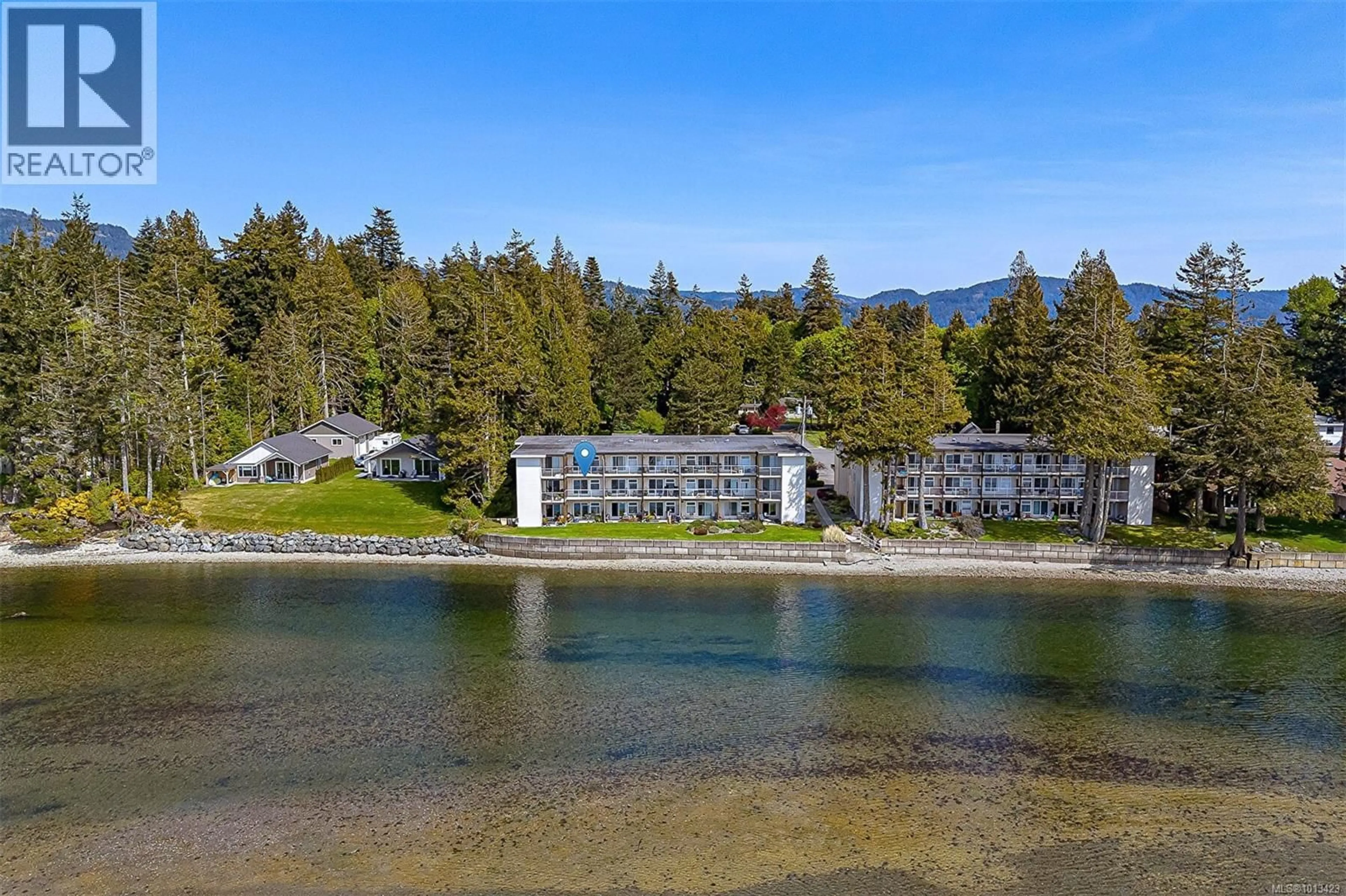 A pic from outside/outdoor area/front of a property/back of a property/a pic from drone, water/lake/river/ocean view for 9 - 1986 GLENIDLE ROAD, Sooke British Columbia V9Z0B1