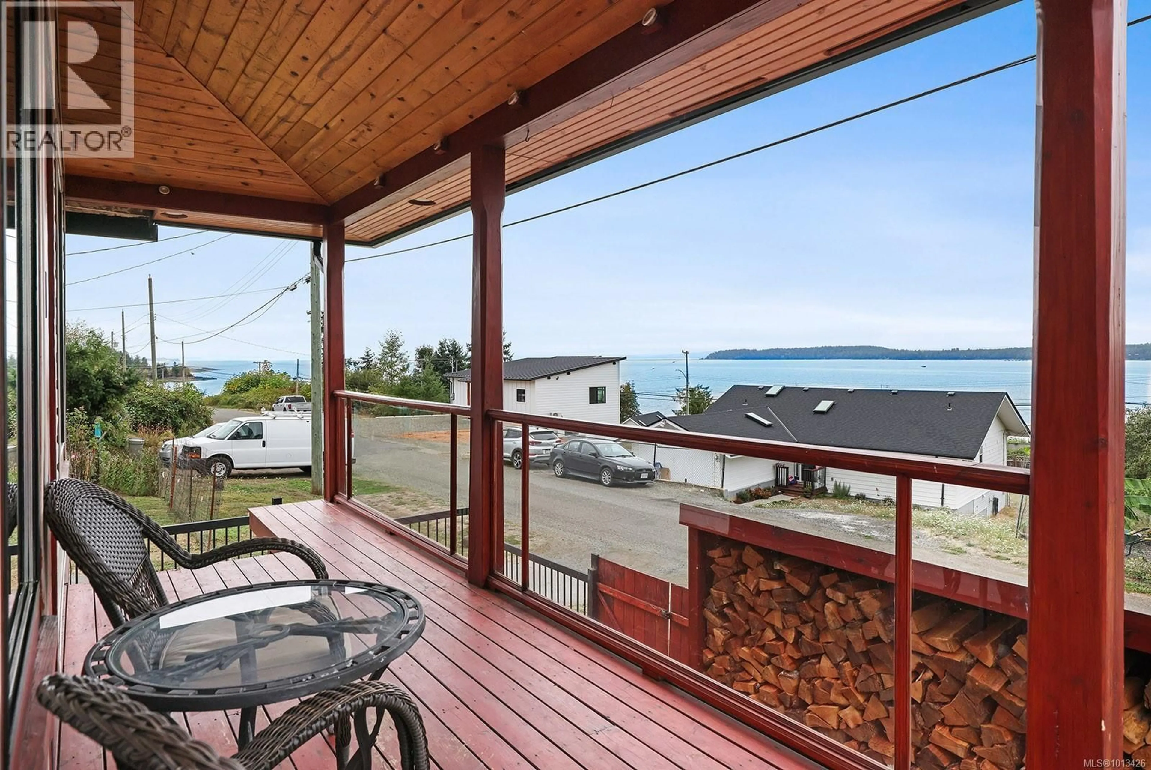 Patio, water/lake/river/ocean view for 5629 1ST STREET, Union Bay British Columbia V0R3B0