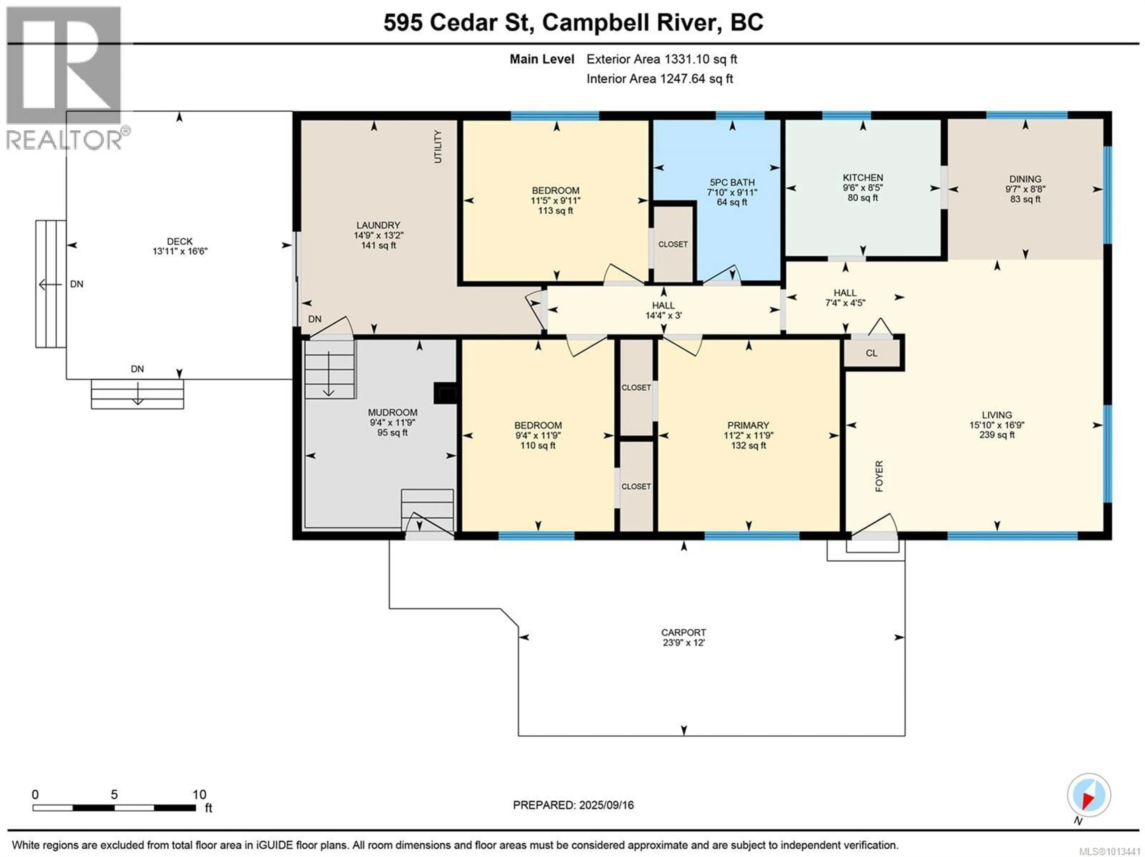 Floor plan for 595 CEDAR STREET, Campbell River British Columbia V9W2V7