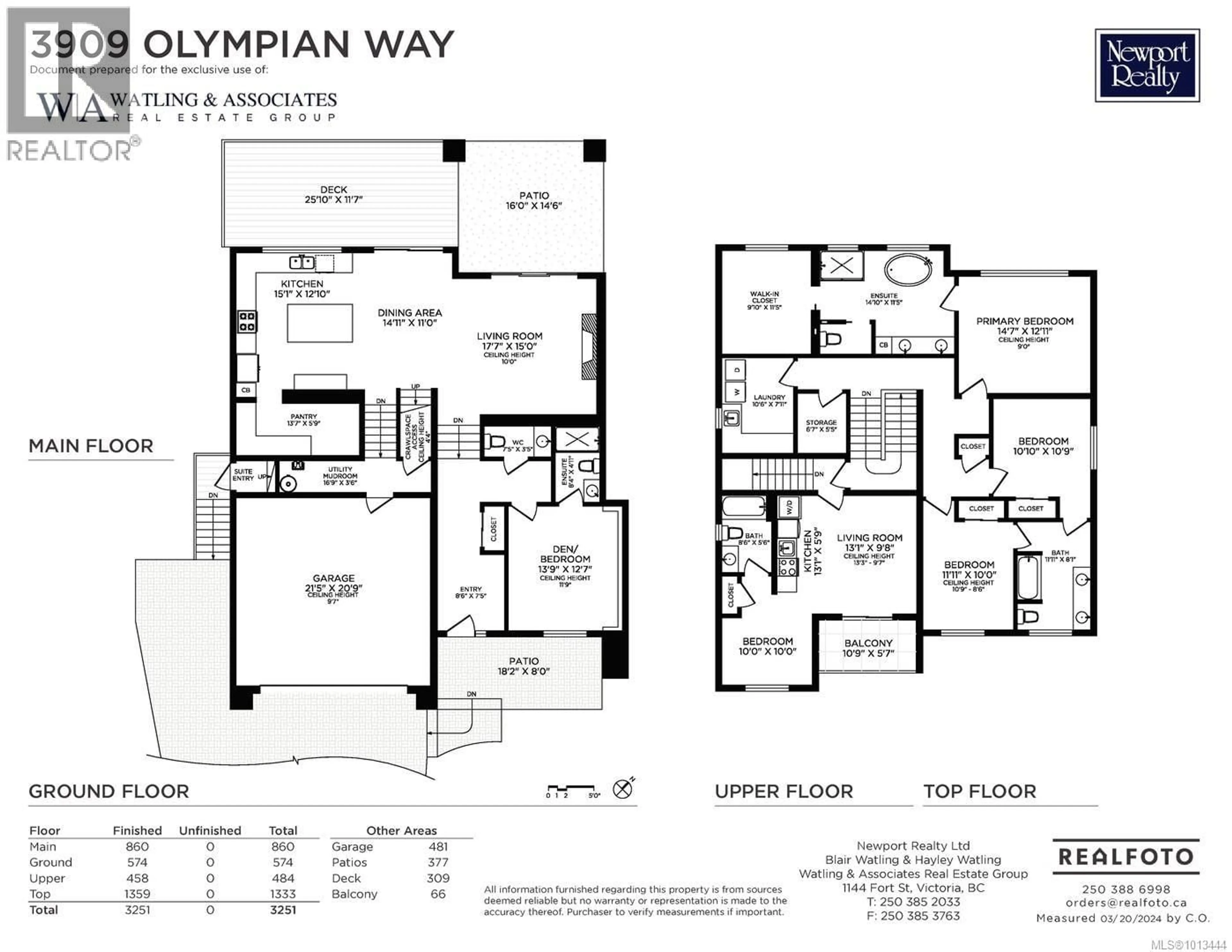 Floor plan for 3909 OLYMPIAN WAY, Colwood British Columbia V9C0R7