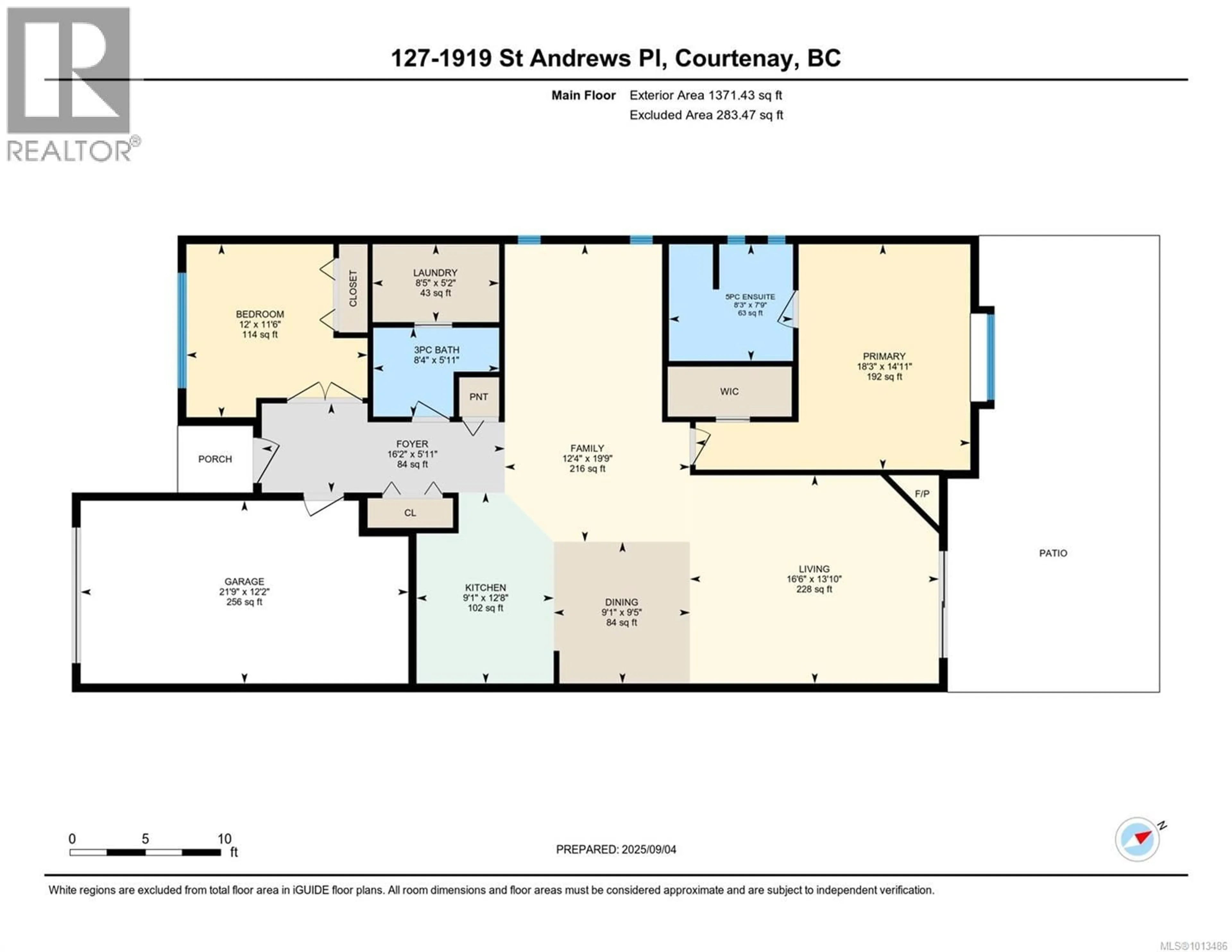 Floor plan for 127 - 1919 ST. ANDREWS PLACE, Courtenay British Columbia V9N9J4