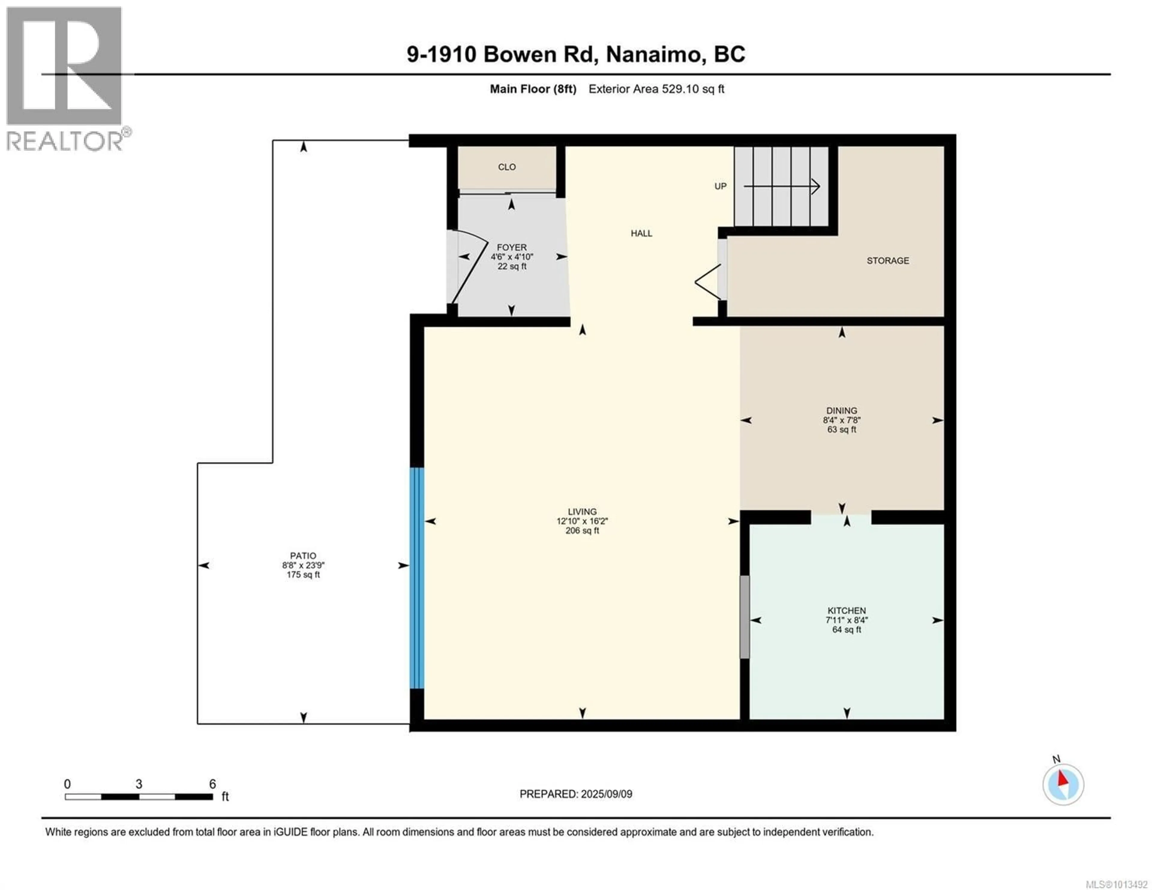 Floor plan for 9 - 1910 BOWEN ROAD, Nanaimo British Columbia V9S5S6